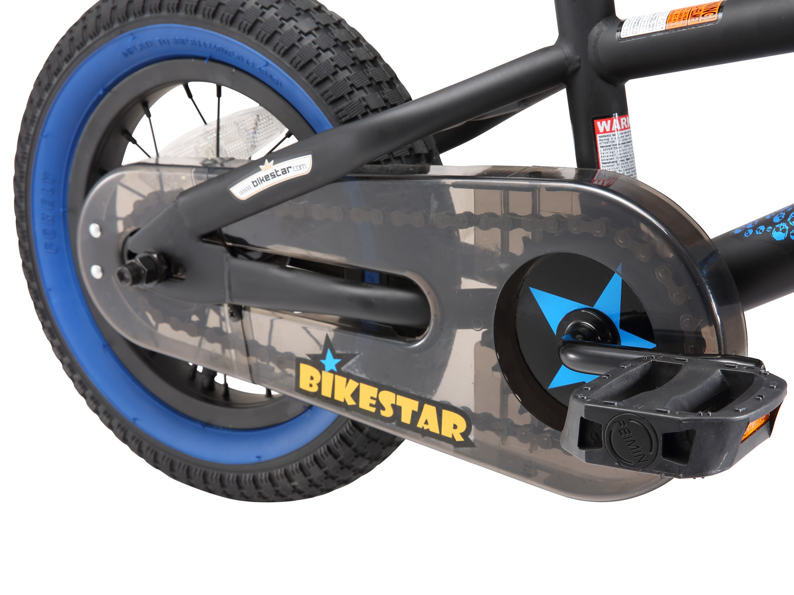 Bikestar kinderfiets BMX 12 inch zwart/blauw - Afbeelding 4