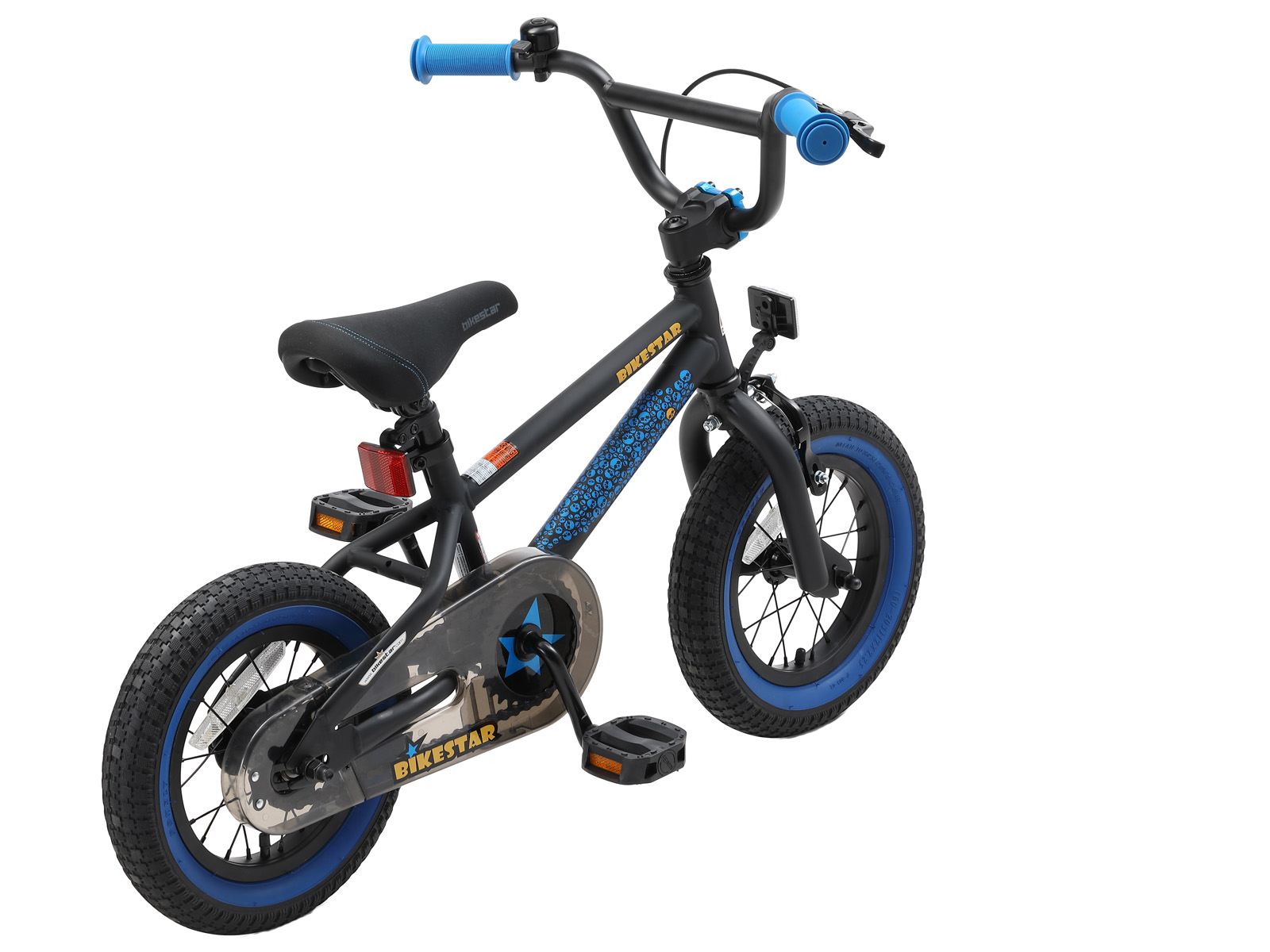 Bikestar kinderfiets BMX 12 inch zwart/blauw - Afbeelding 3
