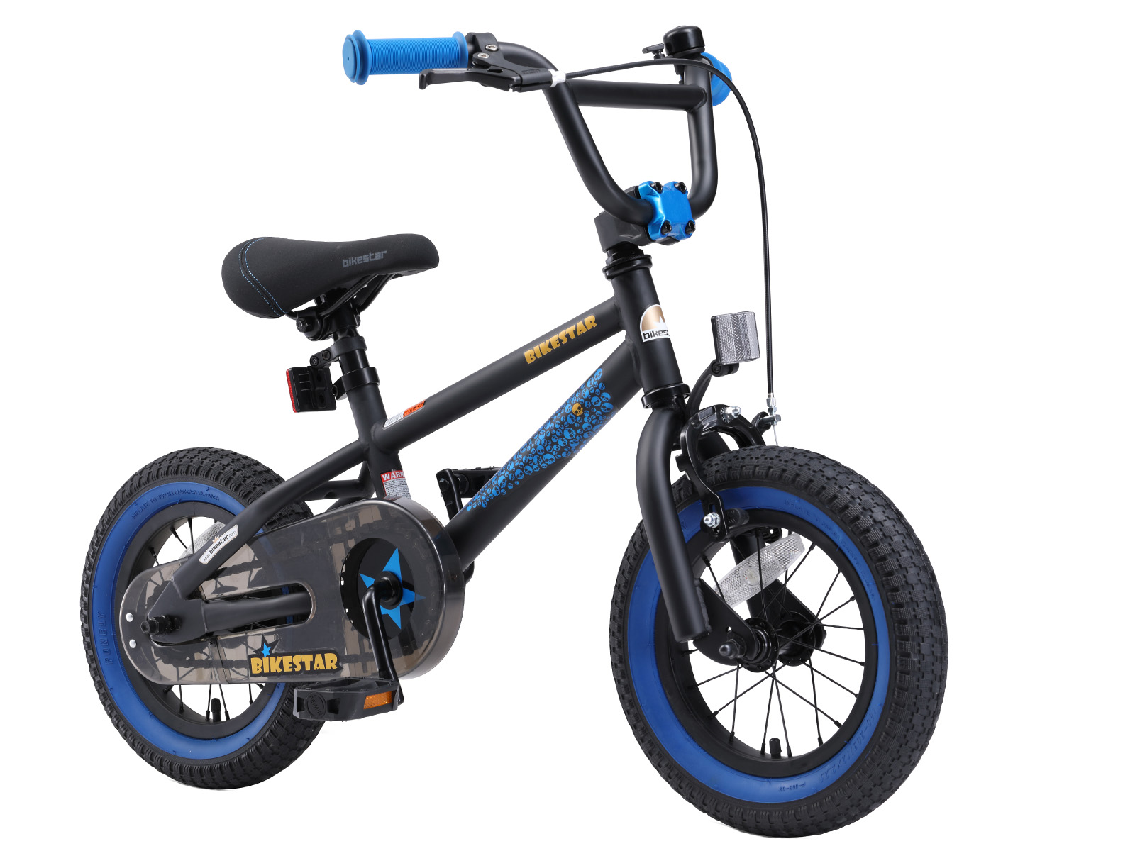 Bikestar kinderfiets BMX 12 inch zwart/blauw - Afbeelding 2