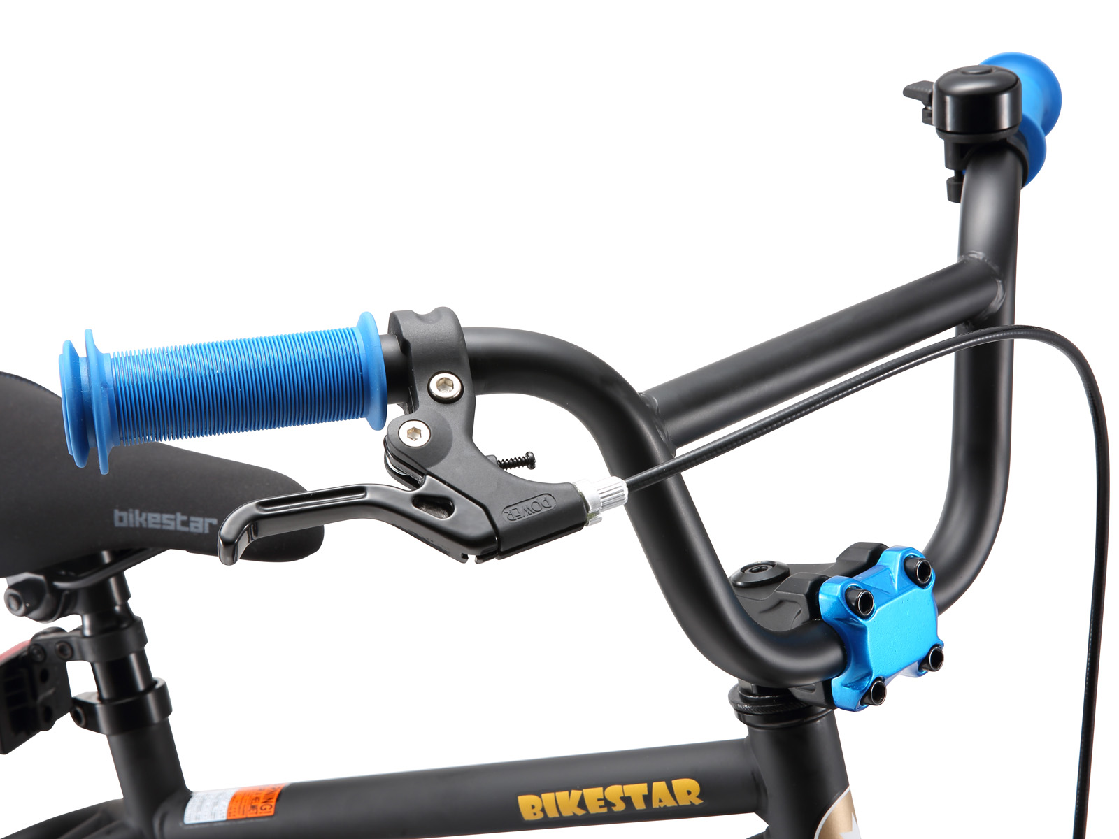 Bikestar kinderfiets BMX 12 inch zwart/blauw - Afbeelding 5