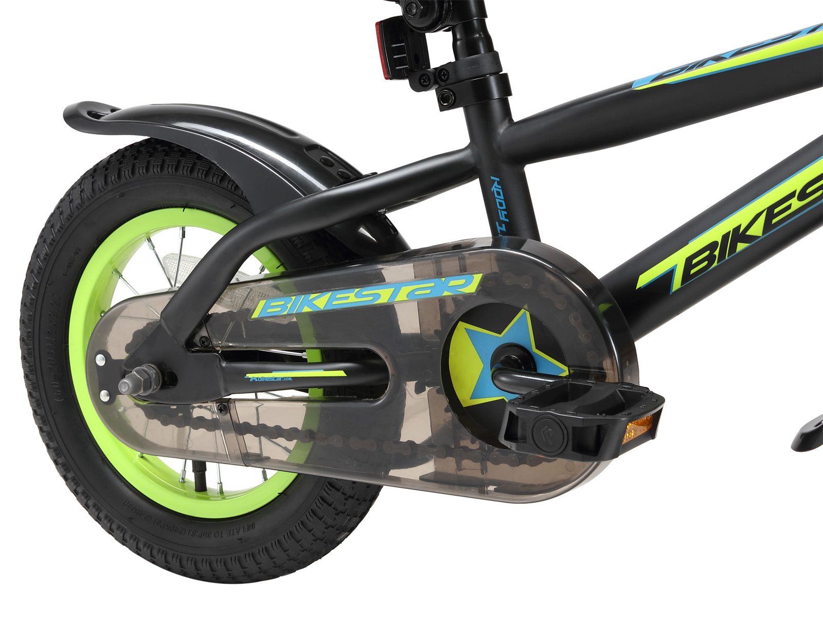 Bikestar kinderfiets Urban Jungle 12 inch zwart/groen - Afbeelding 5