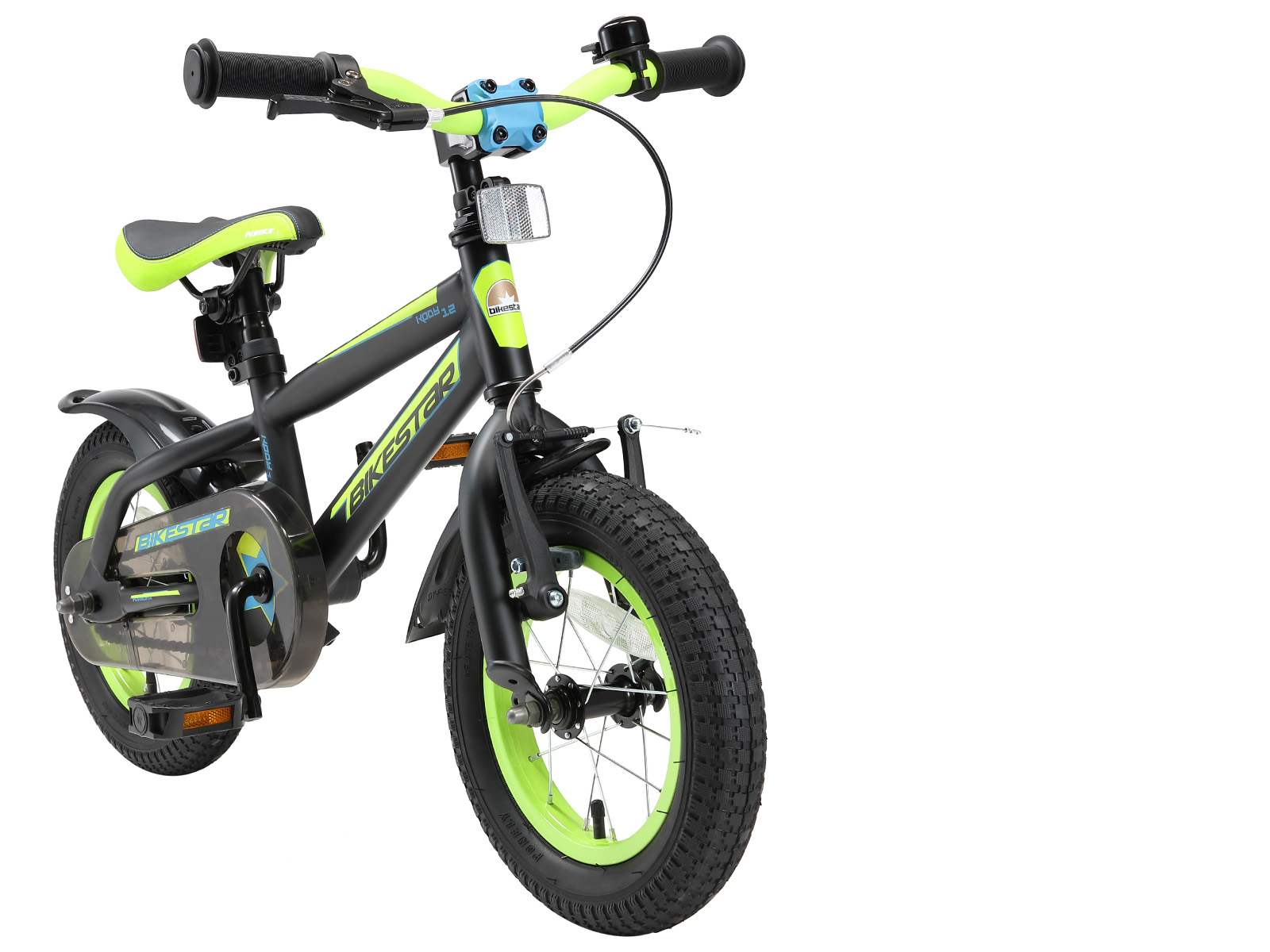 Bikestar kinderfiets Urban Jungle 12 inch zwart/groen - Afbeelding 2