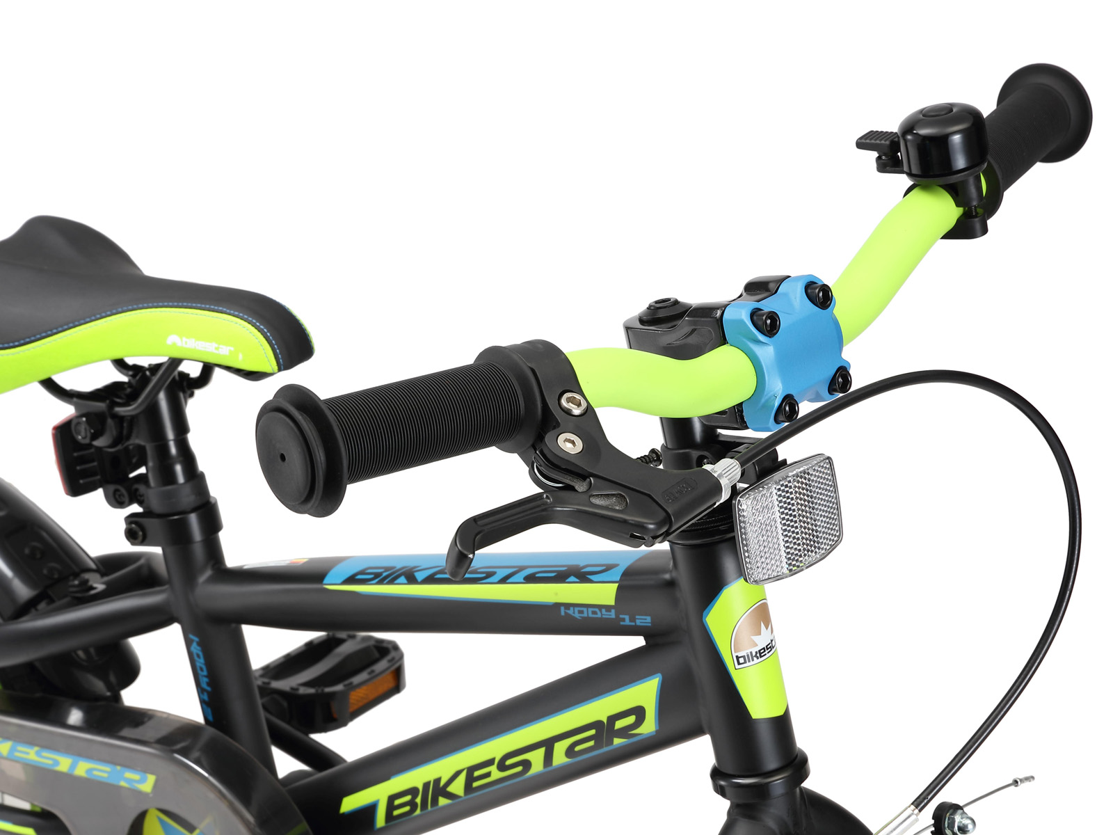 Bikestar kinderfiets Urban Jungle 12 inch zwart/groen - Afbeelding 4