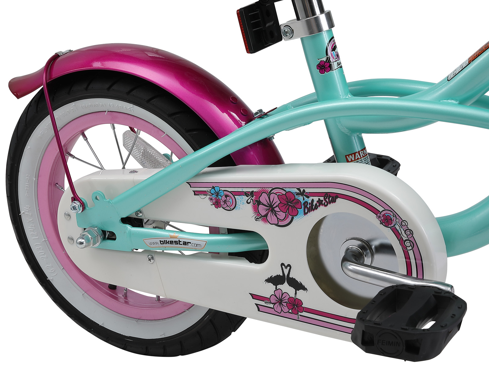 Bikestar kinderfiets Cruiser 12 inch mintgroen - Afbeelding 4