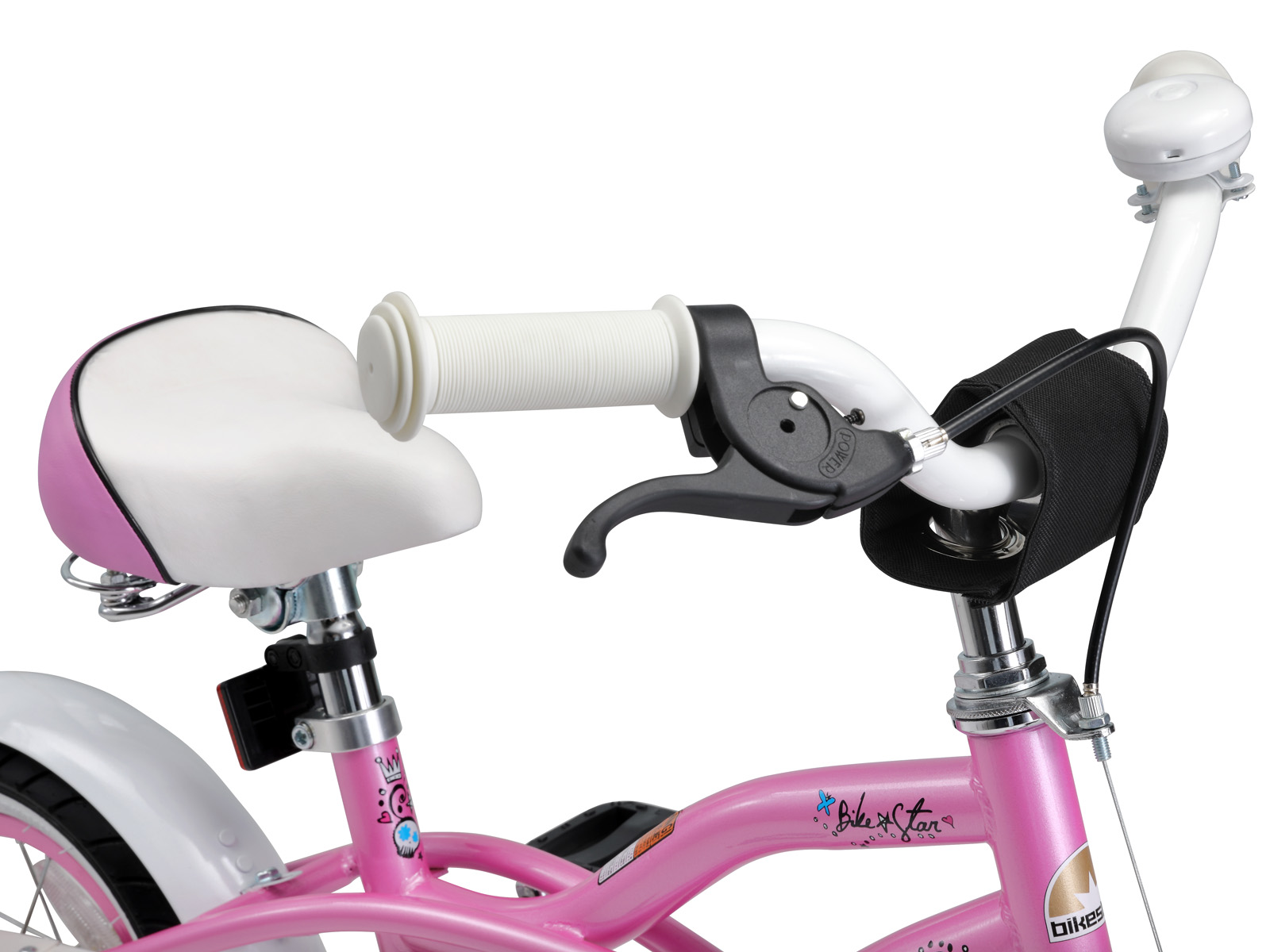 Bikestar kinderfiets Cruiser 12 inch roze - Afbeelding 4