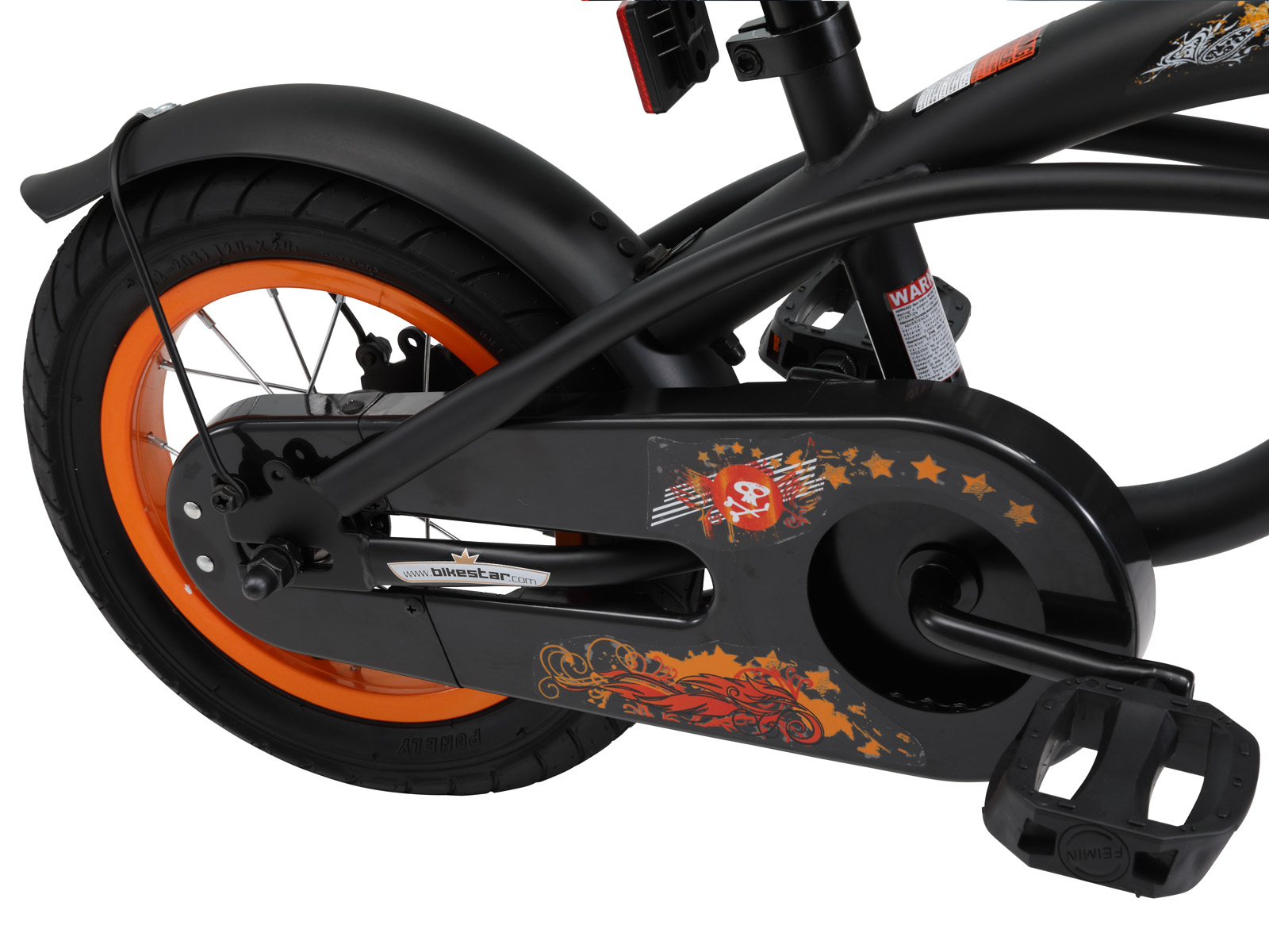 Bikestar kinderfiets Cruiser 12 inch zwart - Afbeelding 4