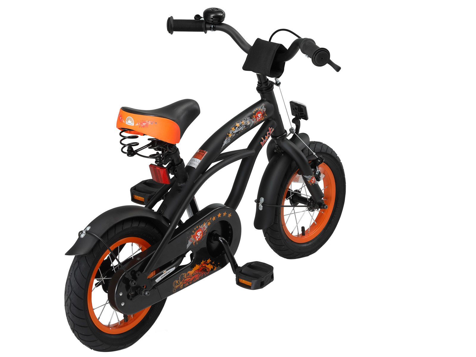 Bikestar kinderfiets Cruiser 12 inch zwart - Afbeelding 3