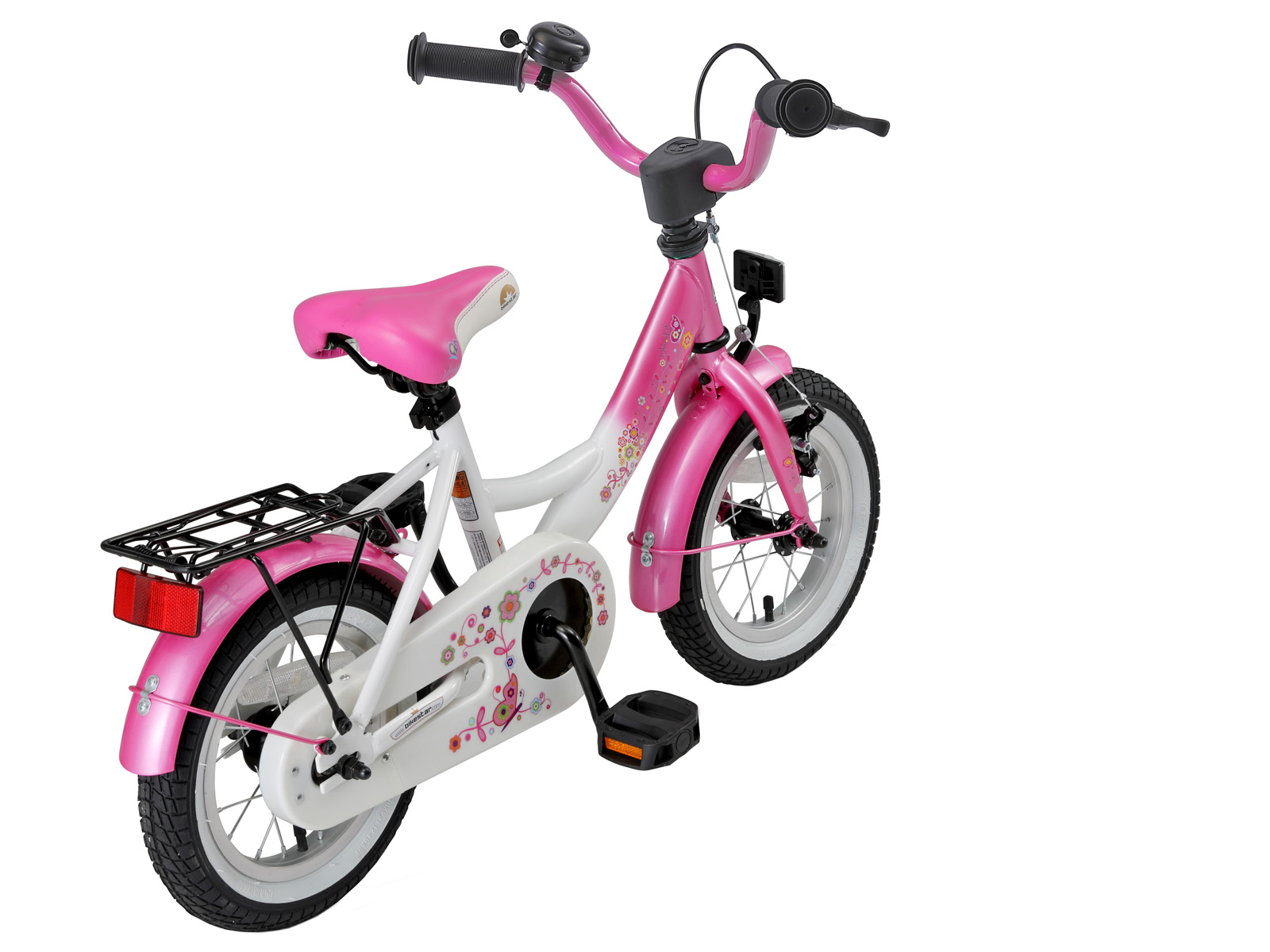 Bikestar kinderfiets Classic 12 inch roze / wit - Afbeelding 3