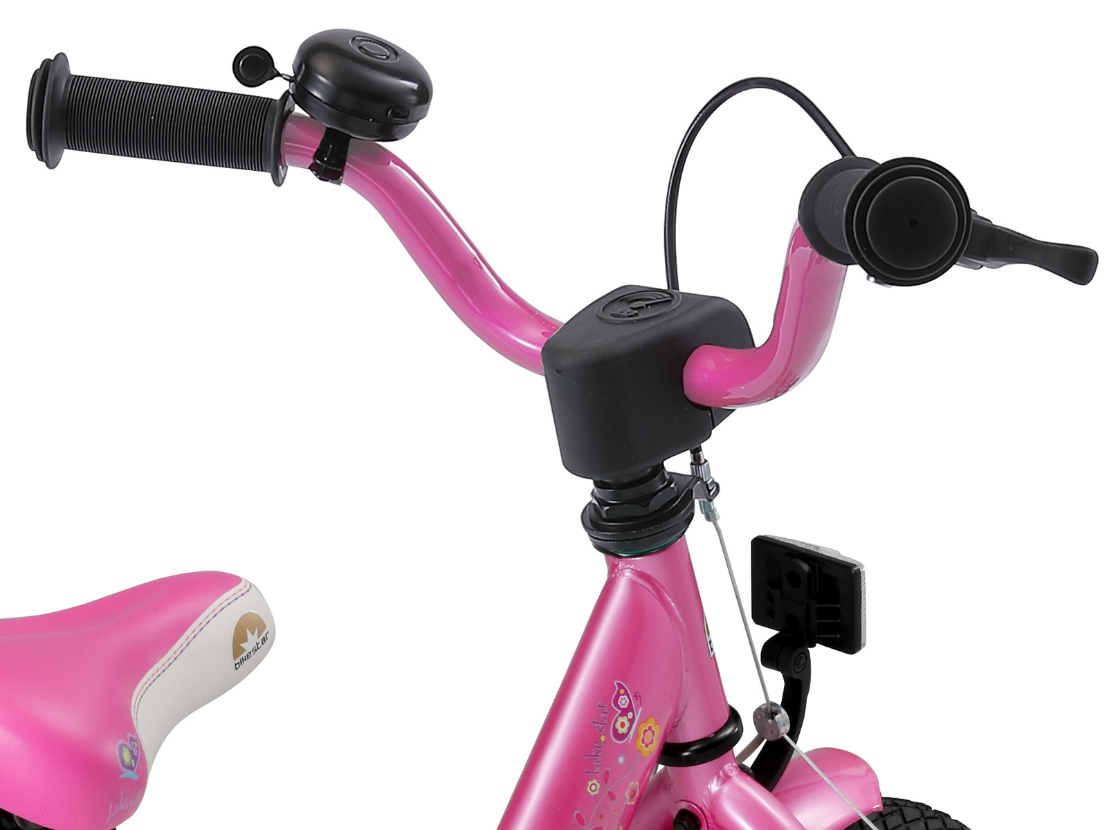 Bikestar kinderfiets Classic 12 inch roze / wit - Afbeelding 5