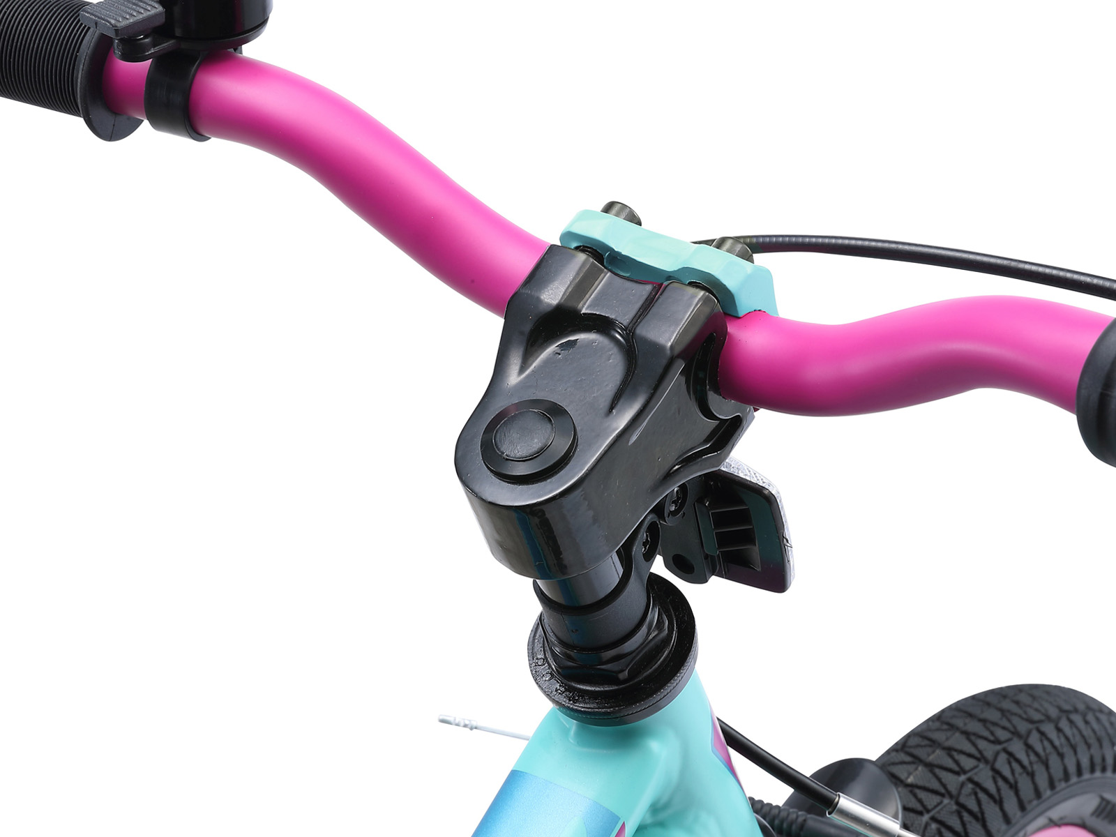 Bikestar kinderfiets Urban Jungle 14 inch turquoise/paars - Afbeelding 5