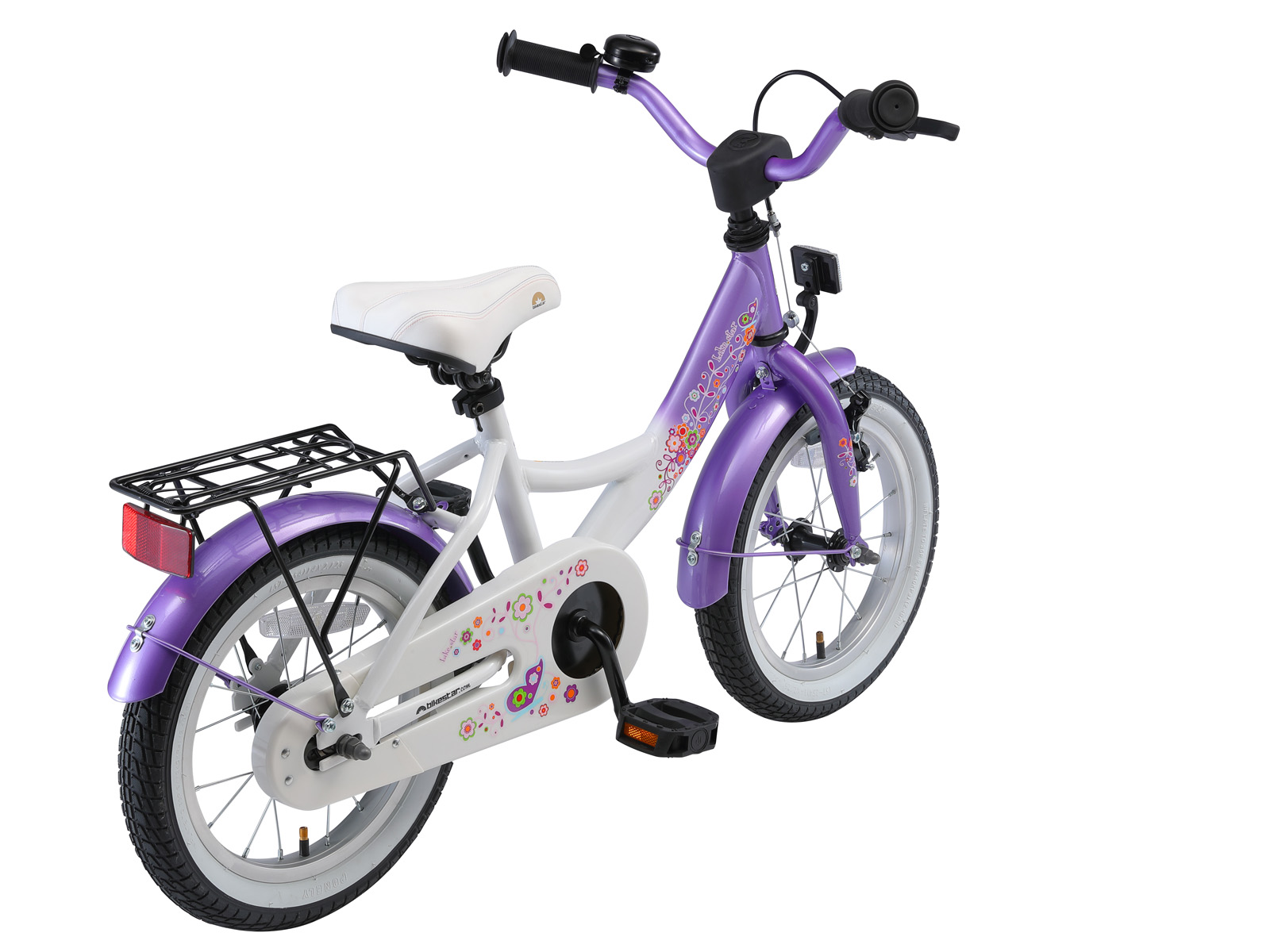 Bikestar kinderfiets Classic 14 inch lila/wit - Afbeelding 3