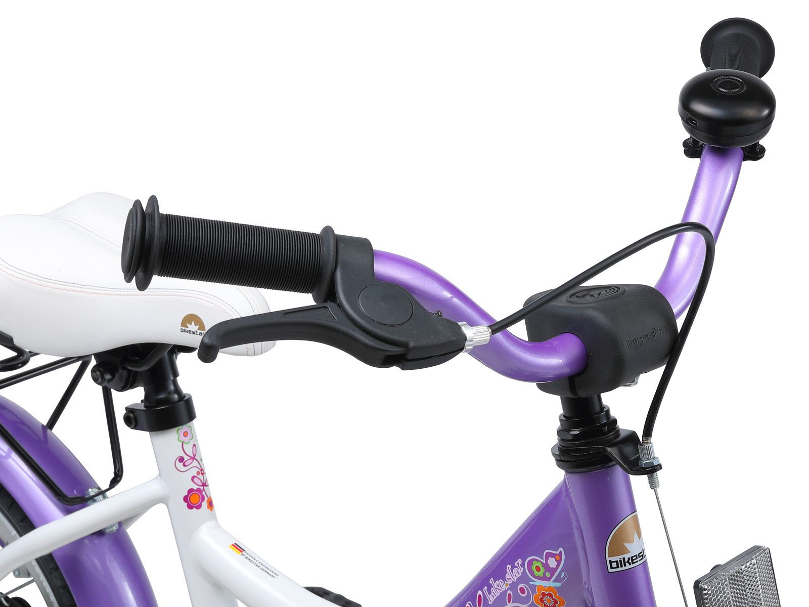 Bikestar kinderfiets Classic 14 inch lila/wit - Afbeelding 5