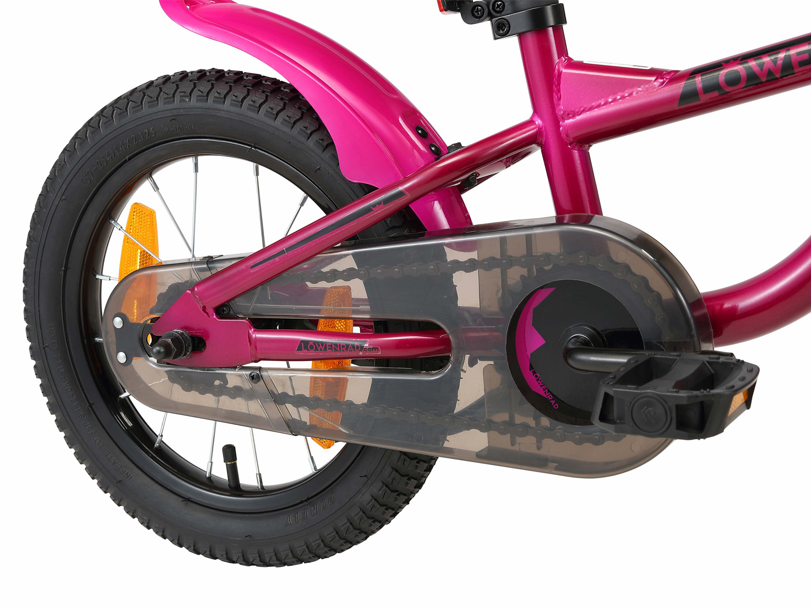 Löwenrad kinderfiets 14 inch wielen purper - Afbeelding 4