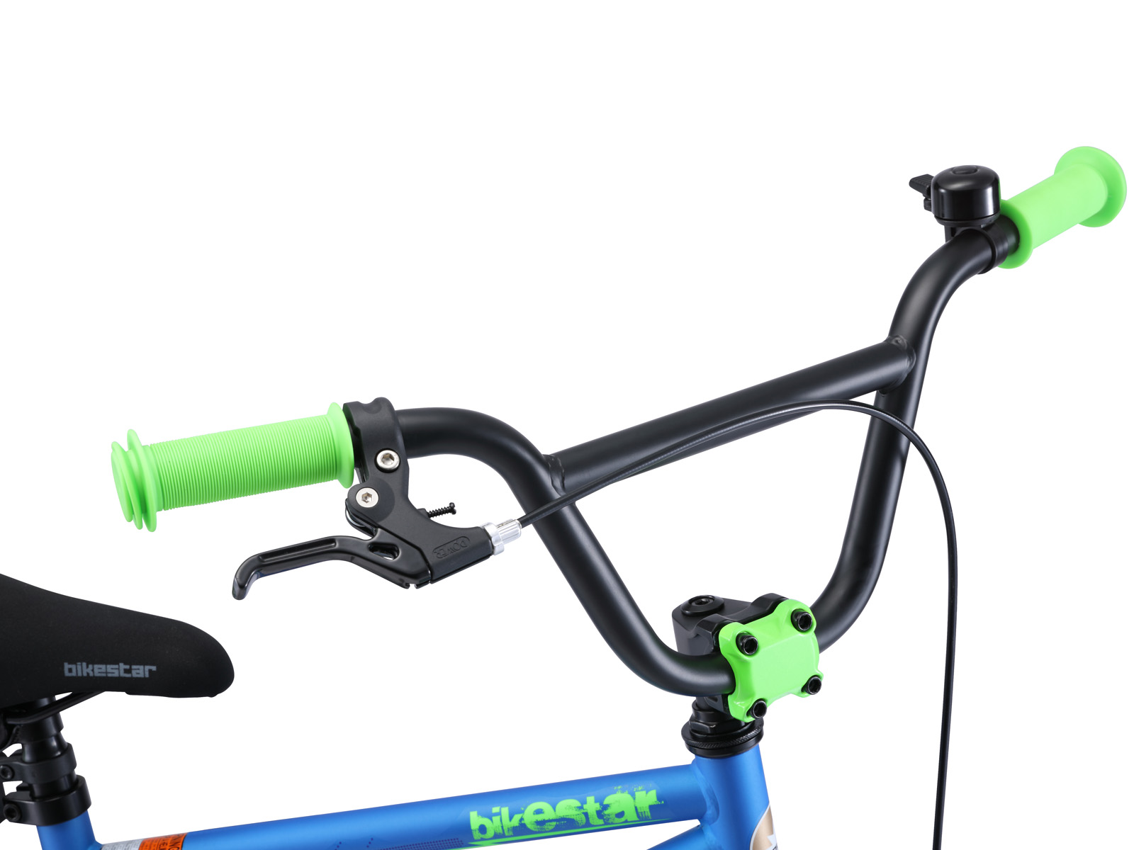 Bikestar kinderfiets BMX 16 inch blauw/groen - Afbeelding 5