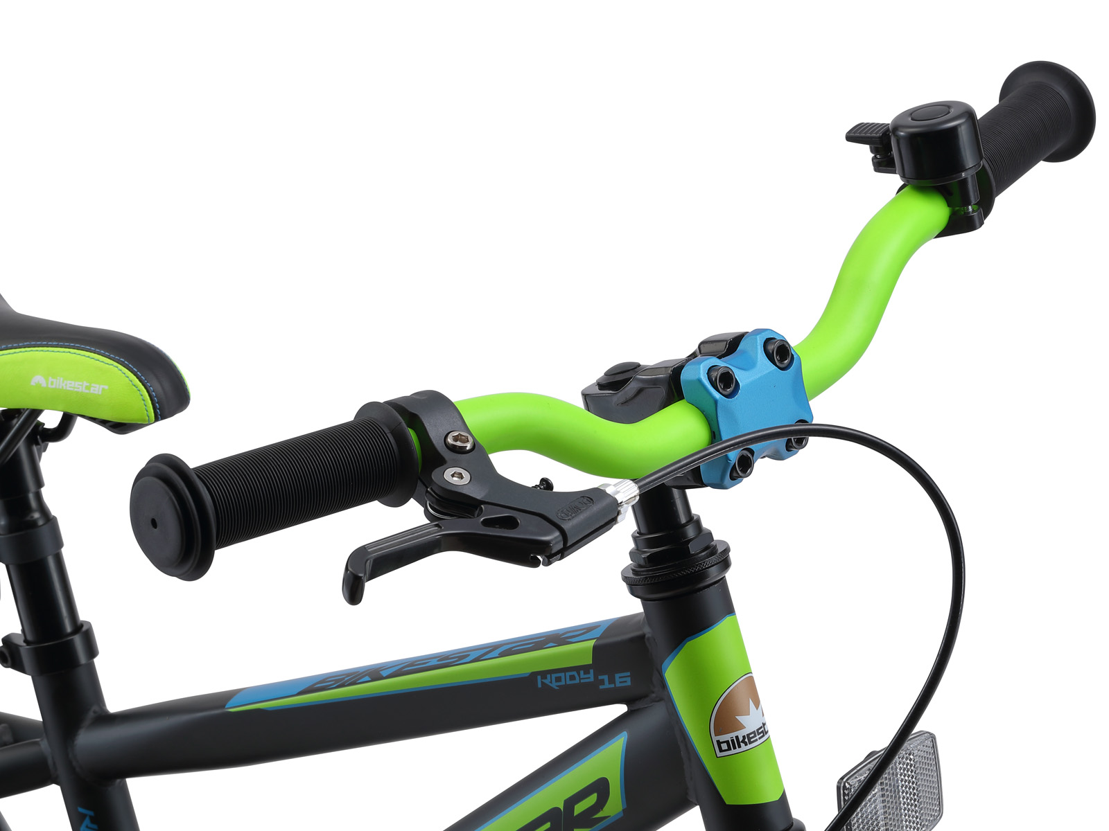 Bikestar kinderfiets Urban Jungle 16 inch, zwart/groen - Afbeelding 5