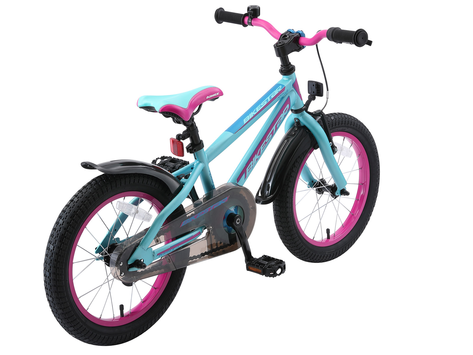 Bikestar kinderfiets Urban Jungle 16 inch, paars/turquoise - Afbeelding 3