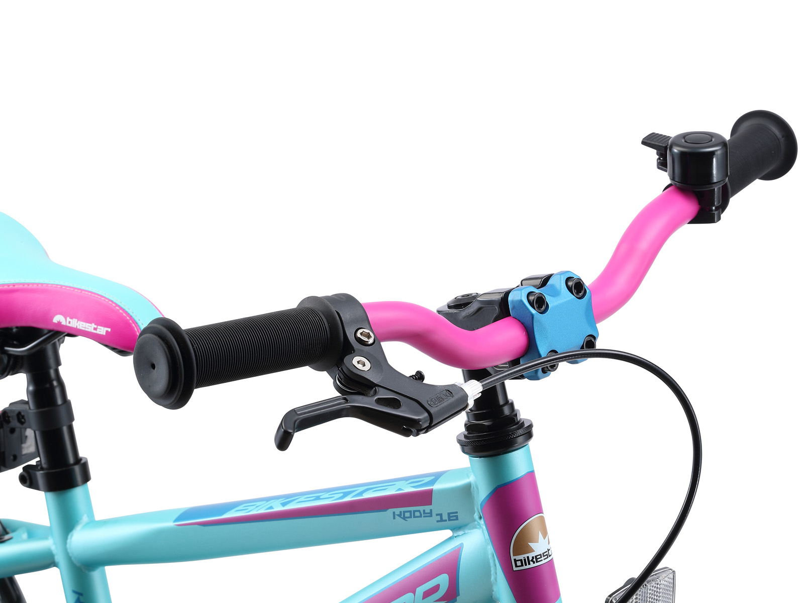 Bikestar kinderfiets Urban Jungle 16 inch, paars/turquoise - Afbeelding 5