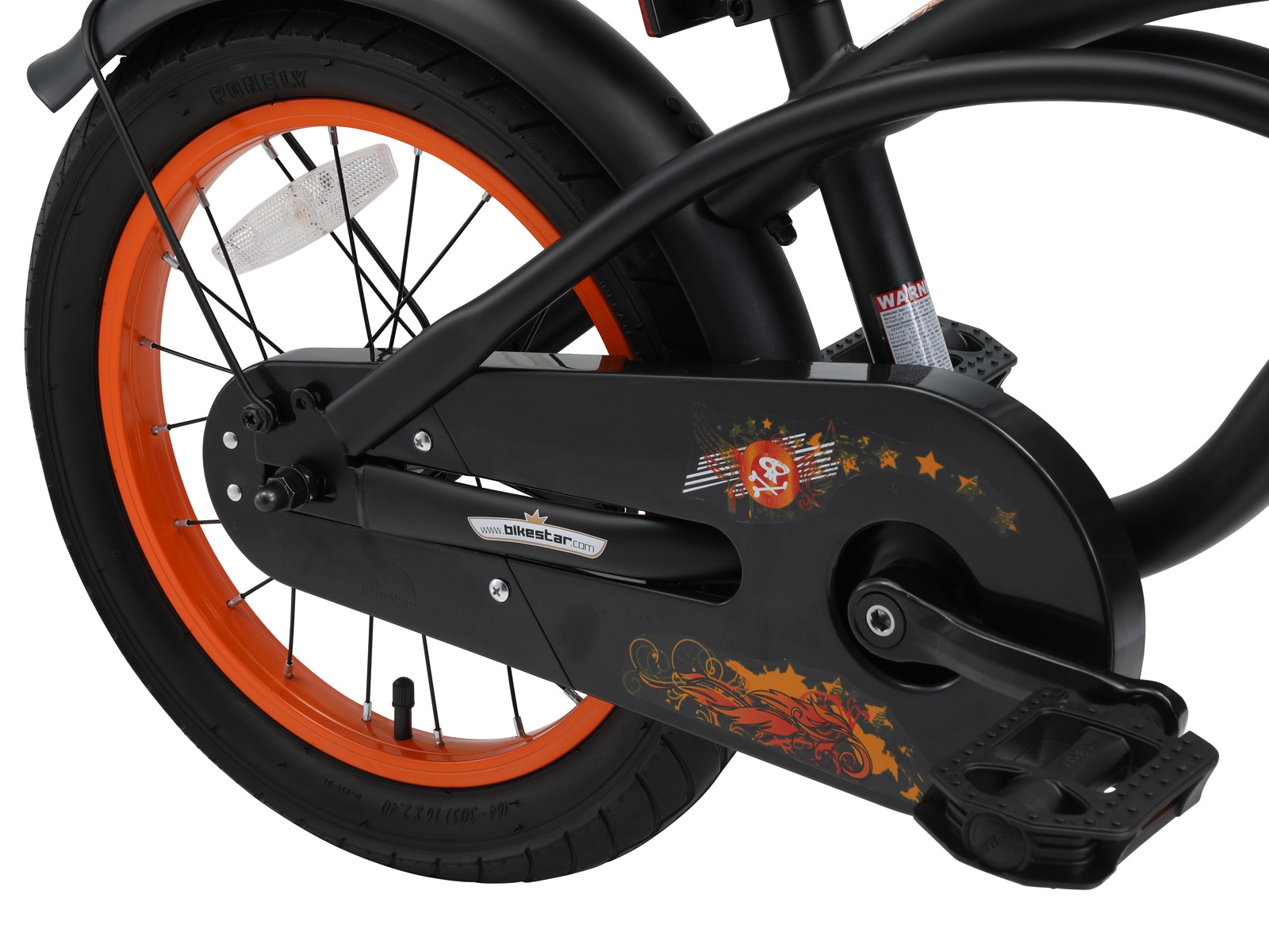 Bikestar kinderfiets Cruiser 16 inch zwart - Afbeelding 4