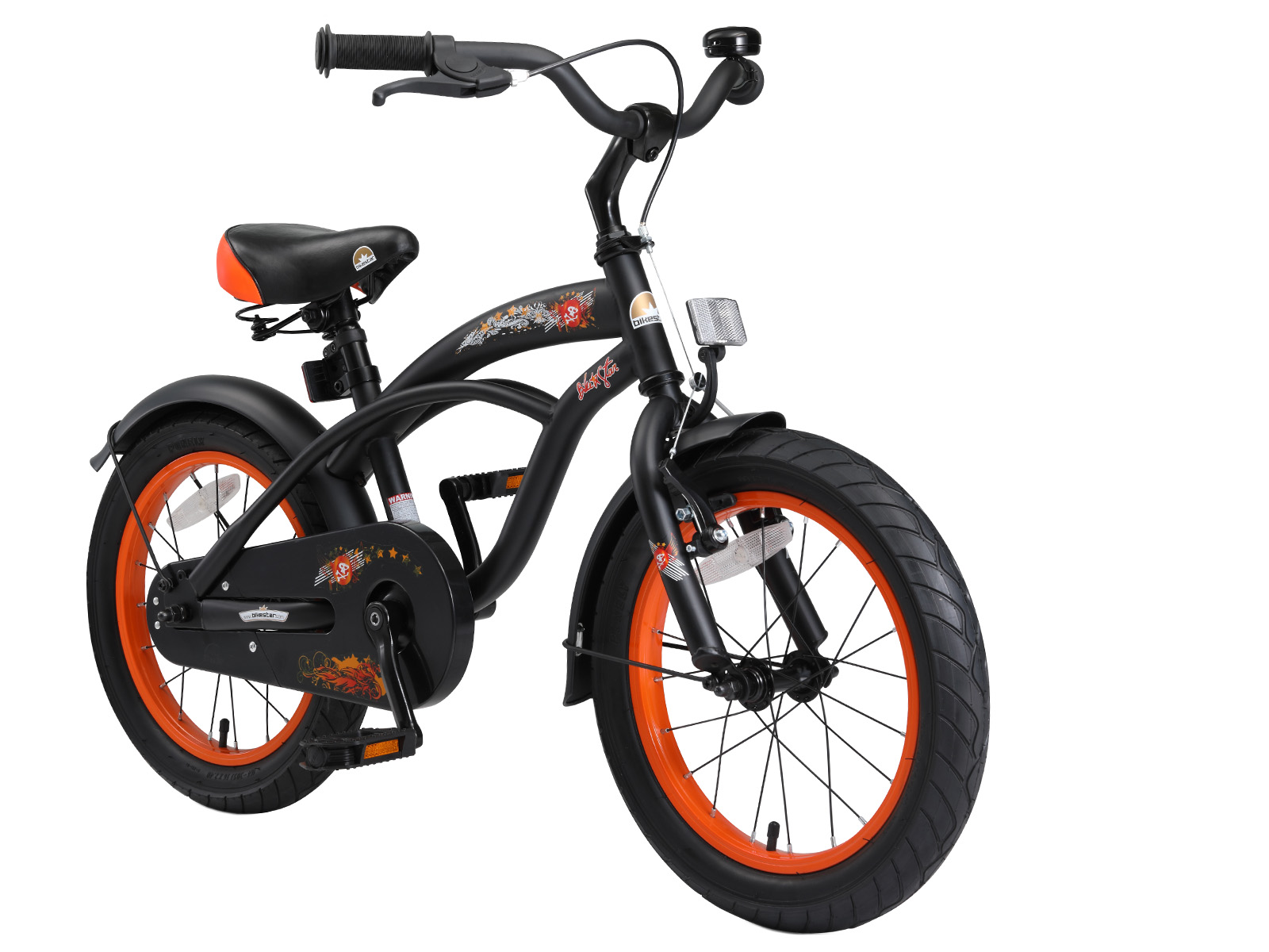 Bikestar kinderfiets Cruiser 16 inch zwart - Afbeelding 2