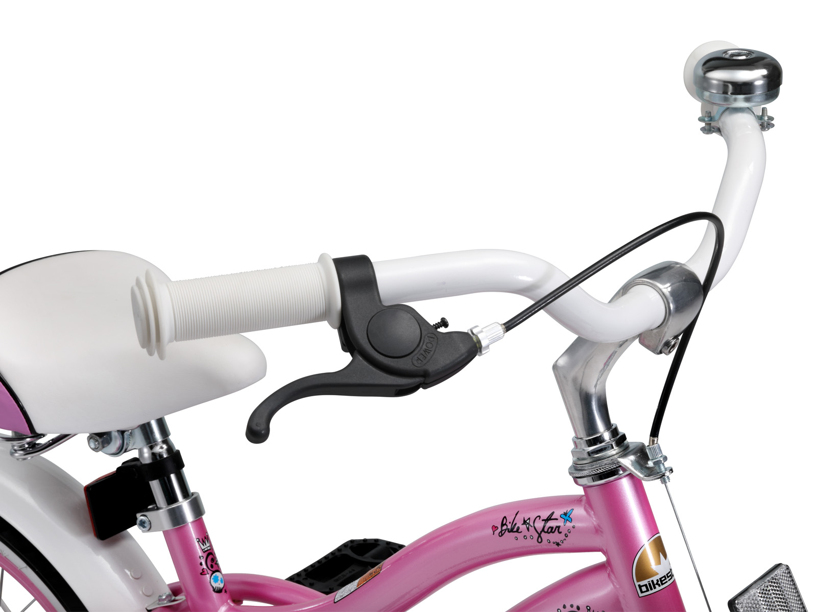 Bikestar kinderfiets Cruiser 16 inch roze - Afbeelding 5
