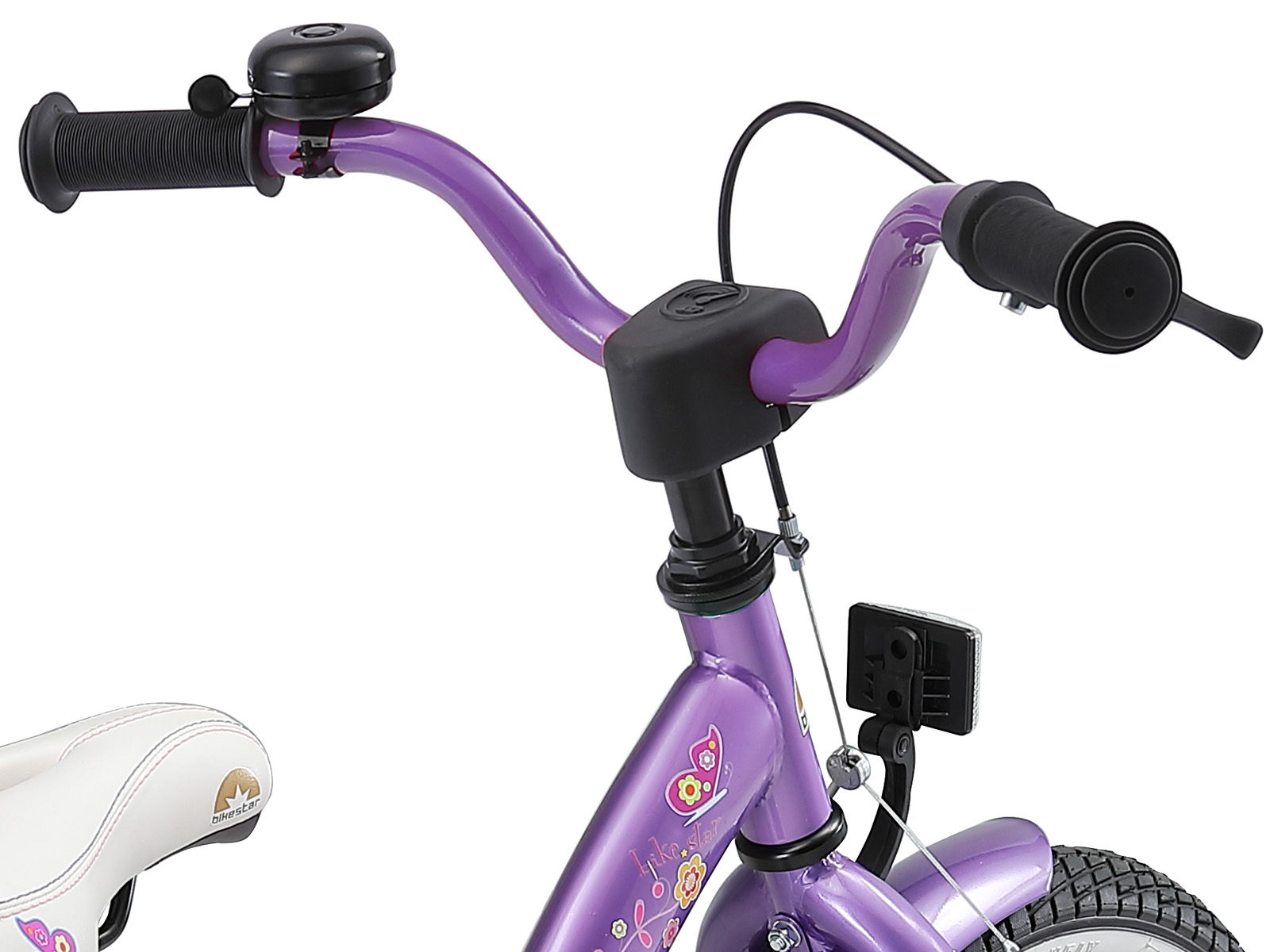Bikestar kinderfiets Classic 16 inch lila/wit - Afbeelding 5