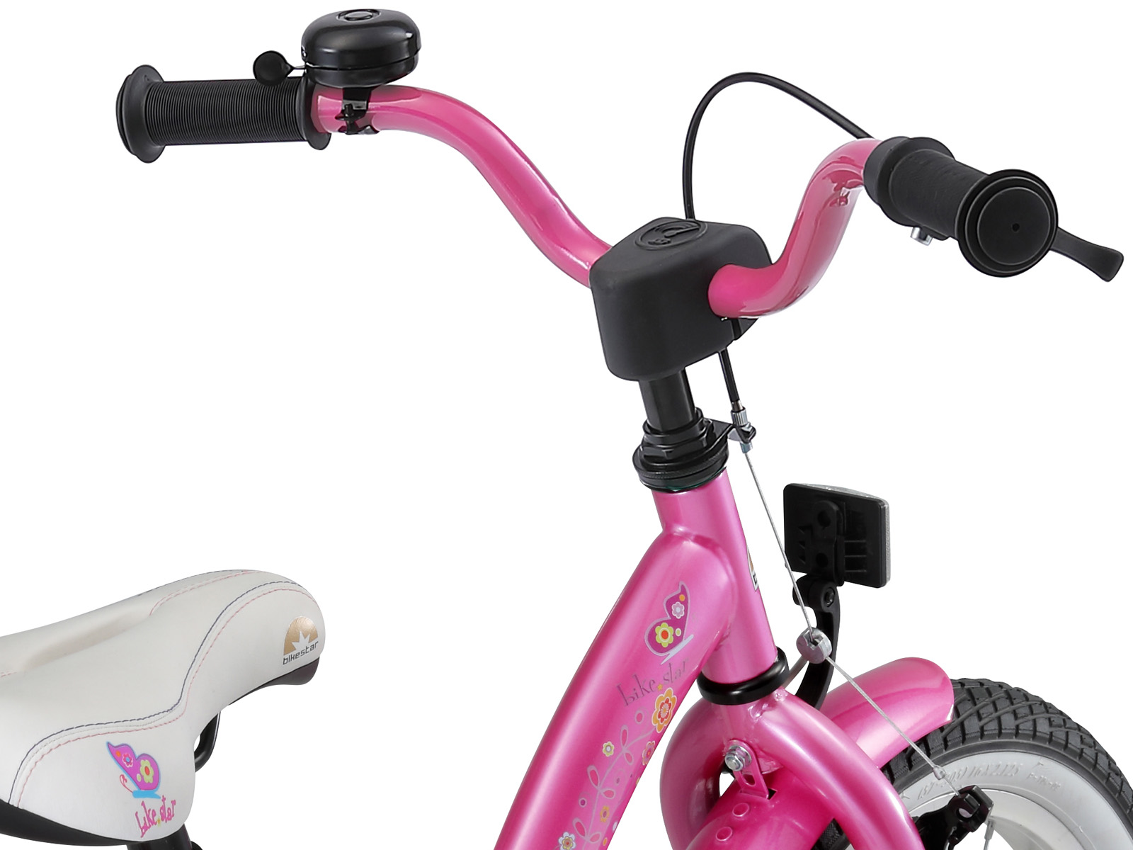 Bikestar kinderfiets Classic 16 inch roze/wit - Afbeelding 5