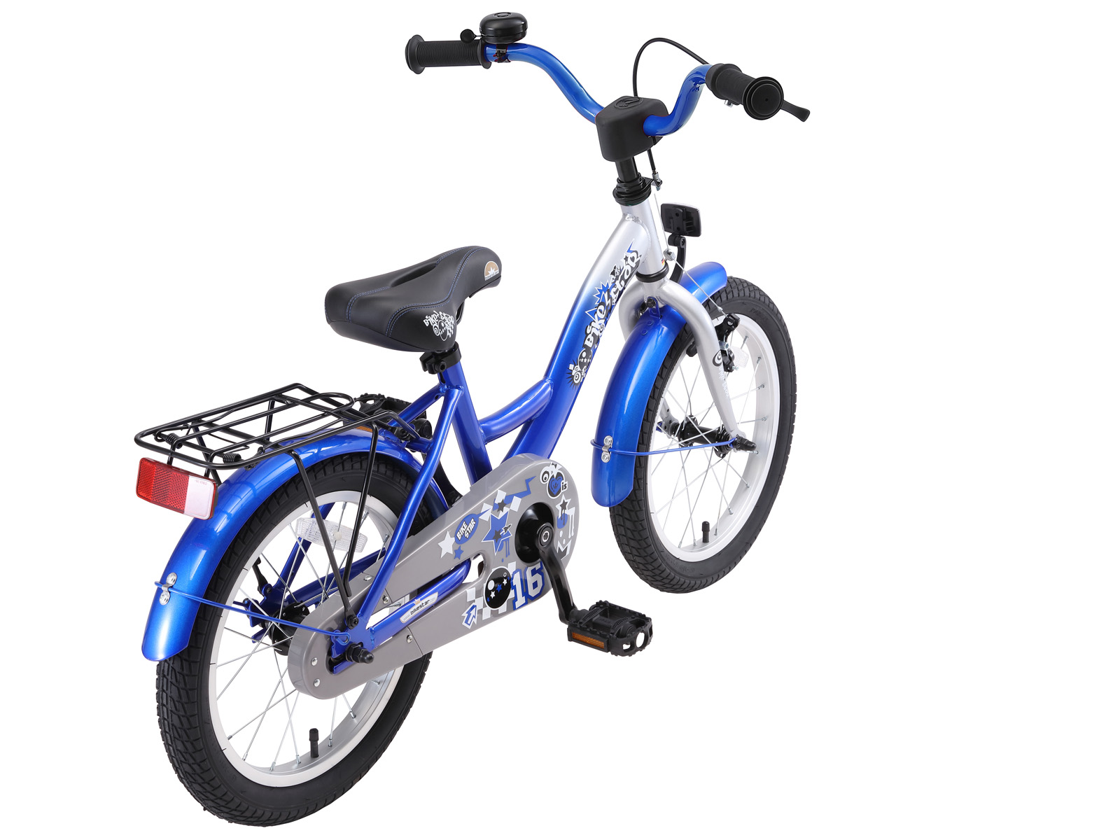 Bikestar kinderfiets Classic 16 inch zilver/blauw - Afbeelding 3