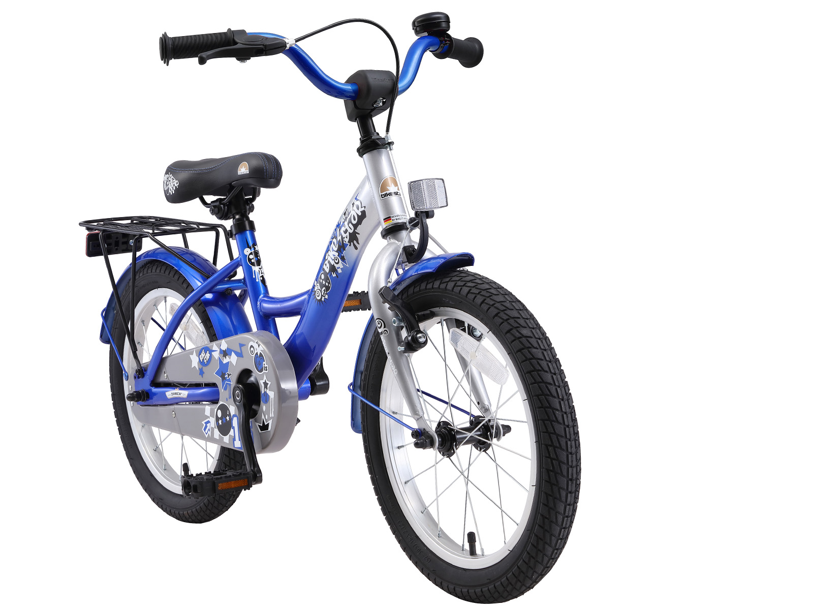 Bikestar kinderfiets Classic 16 inch zilver/blauw - Afbeelding 2