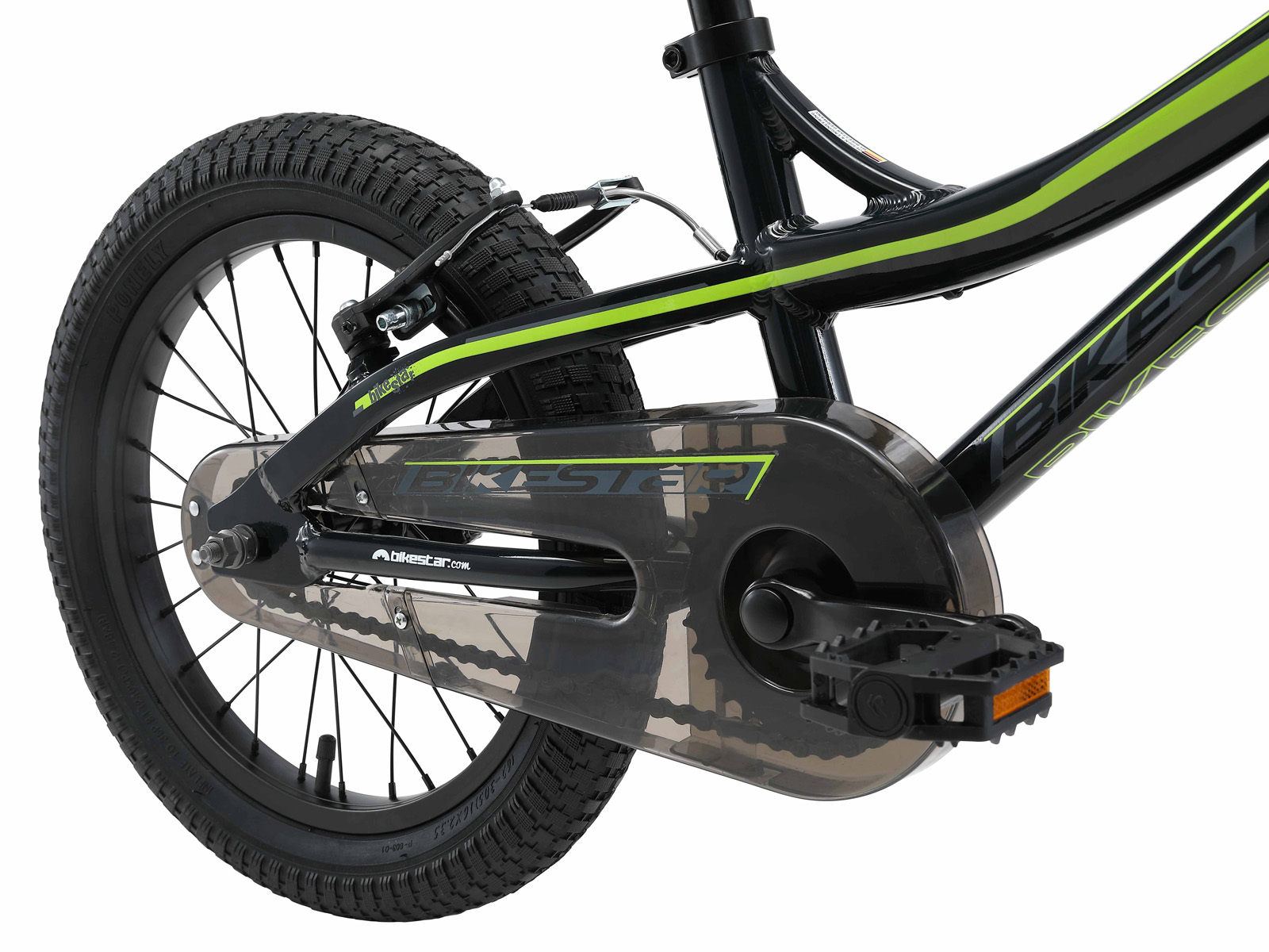 Bikestar kinderfiets Mountainbike alu 16 inch zwart/groen - Afbeelding 4