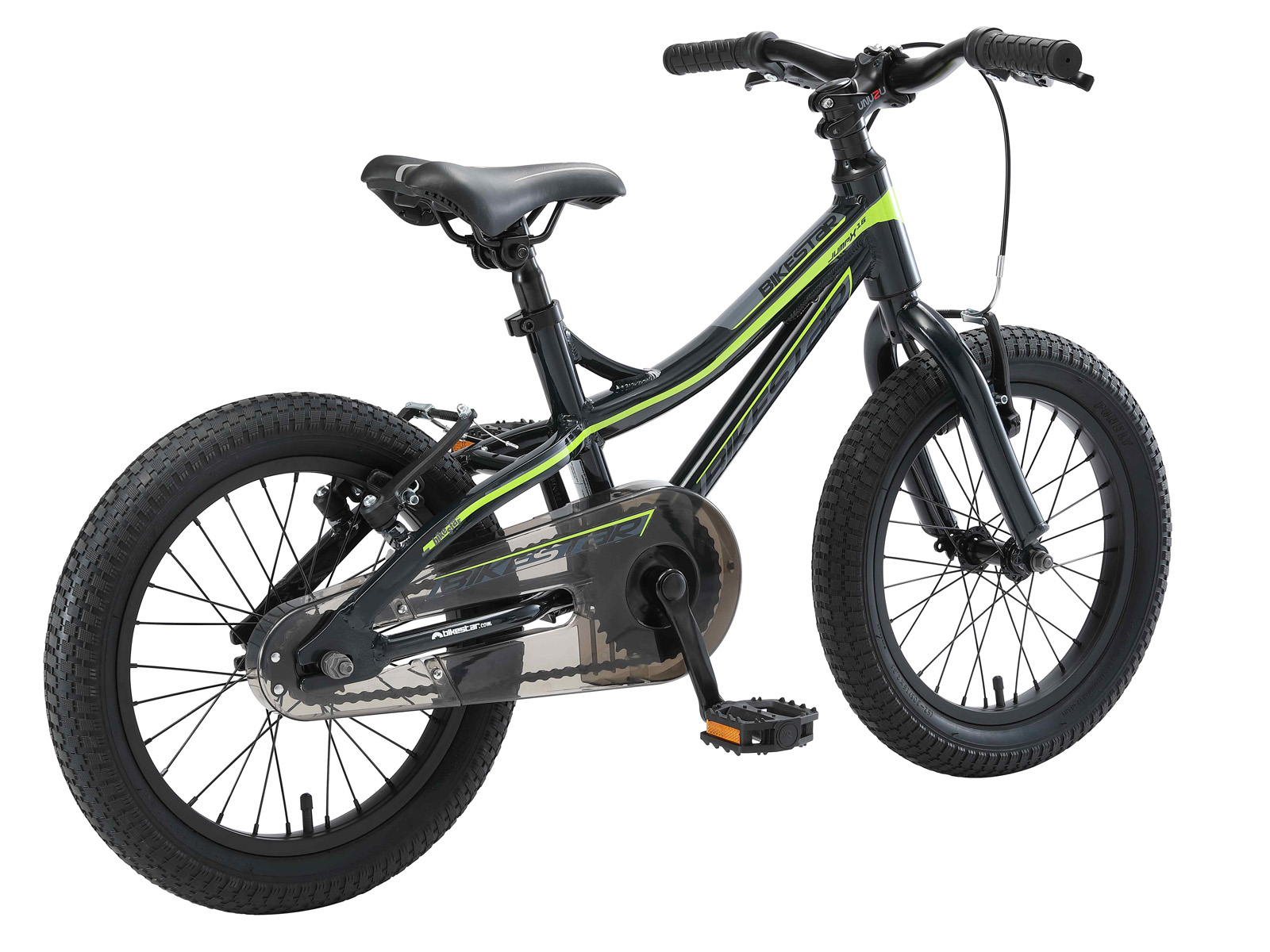 Bikestar kinderfiets Mountainbike alu 16 inch zwart/groen - Afbeelding 3