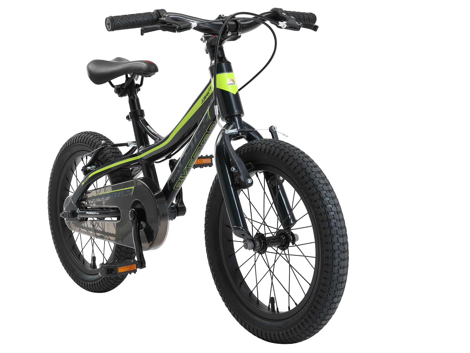 Bikestar kinderfiets Mountainbike alu 16 inch zwart/groen - Afbeelding 2
