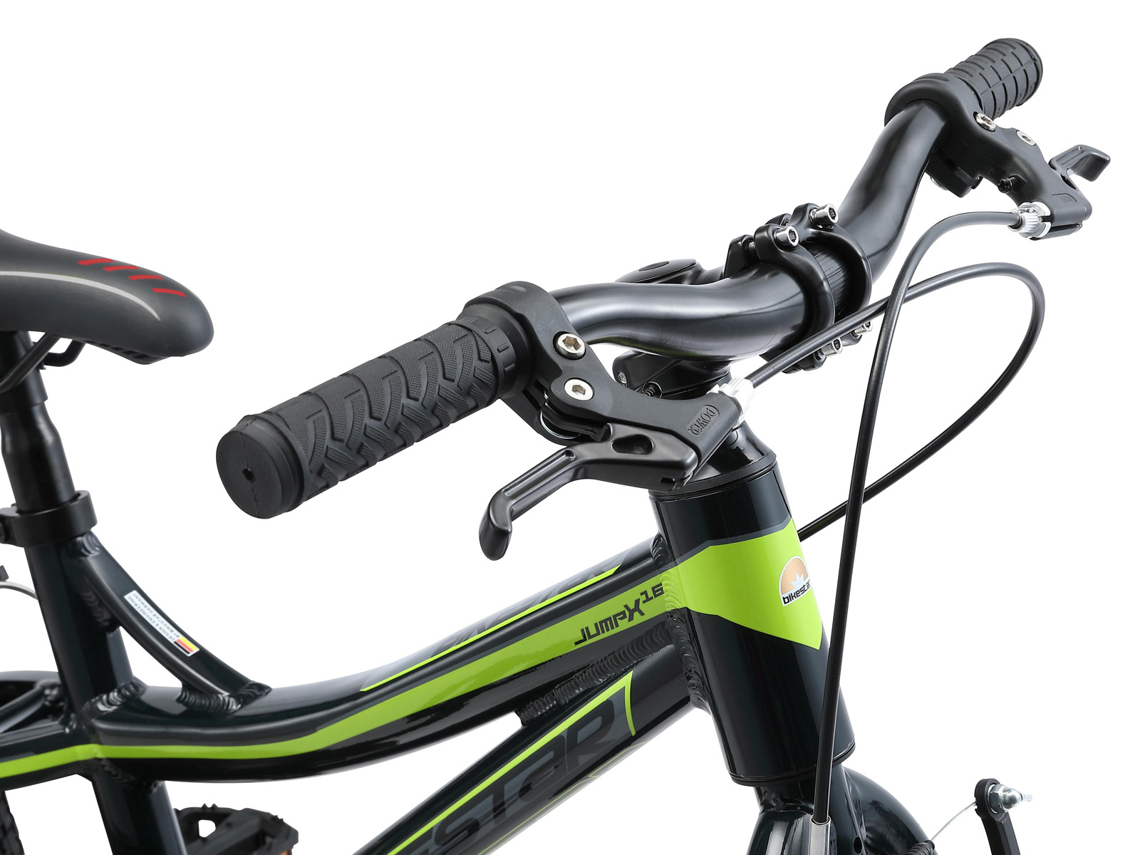 Bikestar kinderfiets Mountainbike alu 16 inch zwart/groen - Afbeelding 5