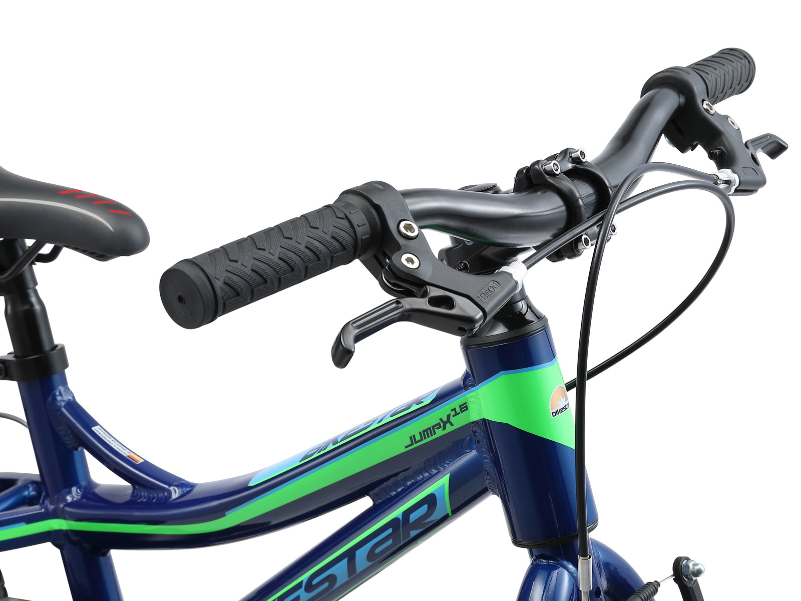 Bikestar kinderfiets Mountainbike alu 16 inch blauw/groen - Afbeelding 5