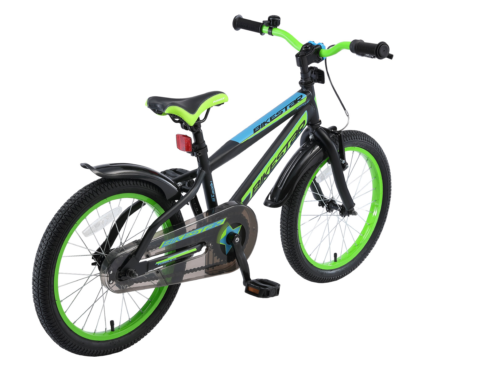 Bikestar kinderfiets Urban Jungle 18 inch zwart/groen - Afbeelding 3