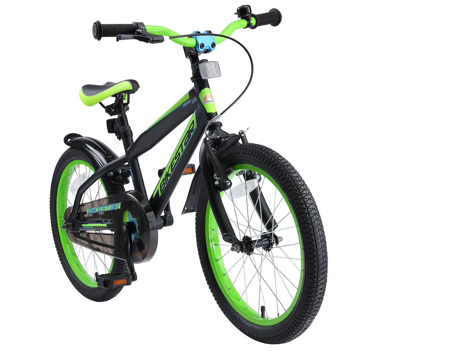 Bikestar kinderfiets Urban Jungle 18 inch zwart/groen - Afbeelding 2