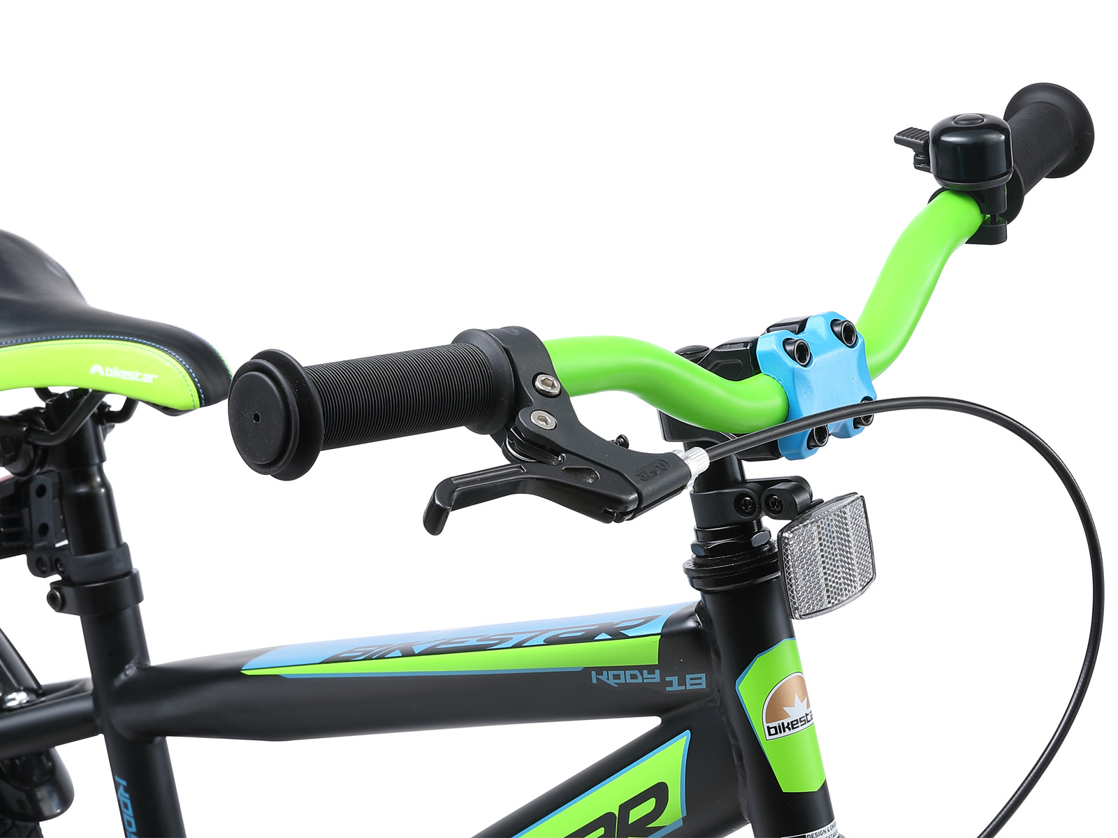 Bikestar kinderfiets Urban Jungle 18 inch zwart/groen - Afbeelding 5