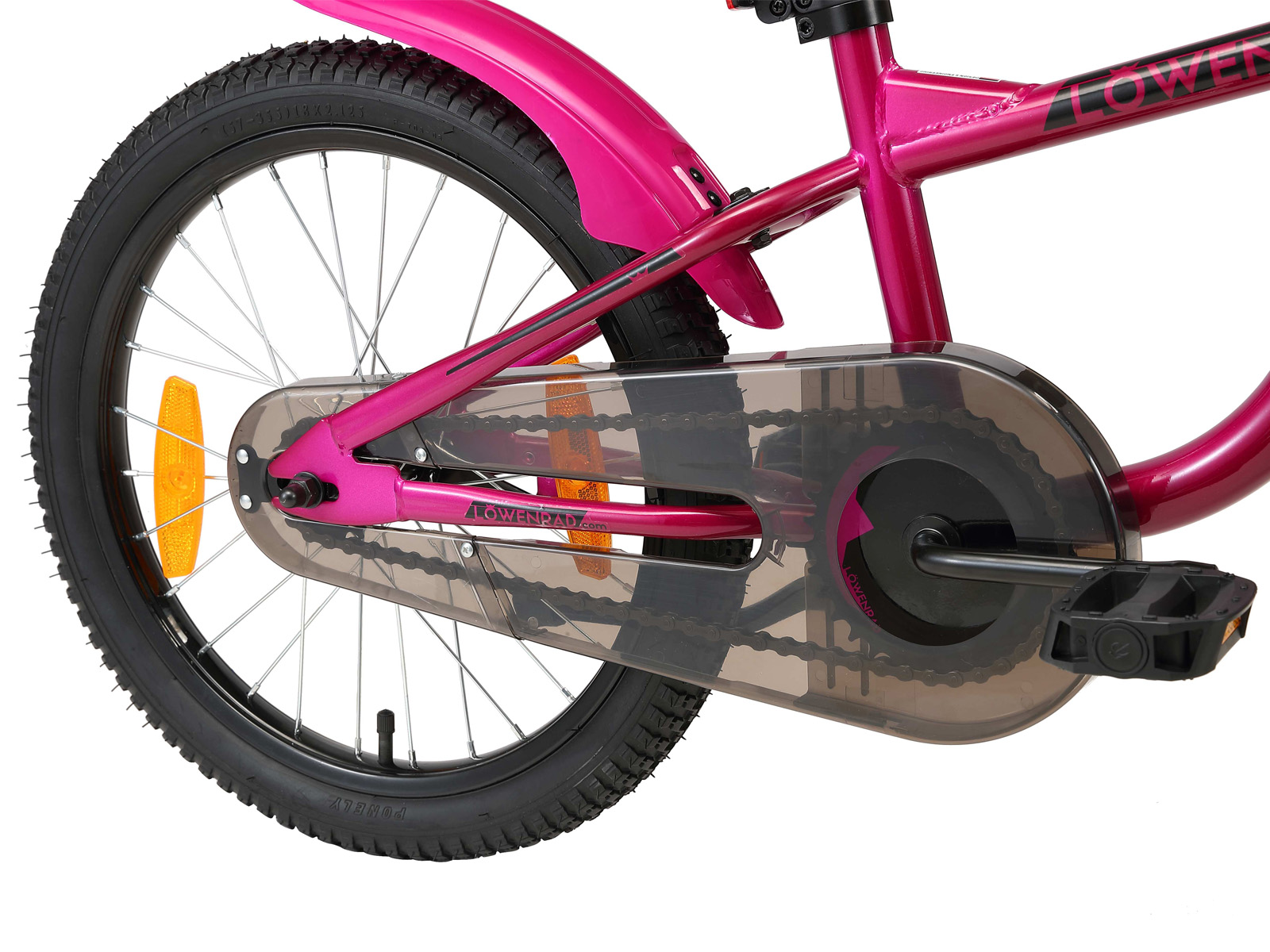 Löwenrad kinderfiets 18 inch wielen paars - Afbeelding 4
