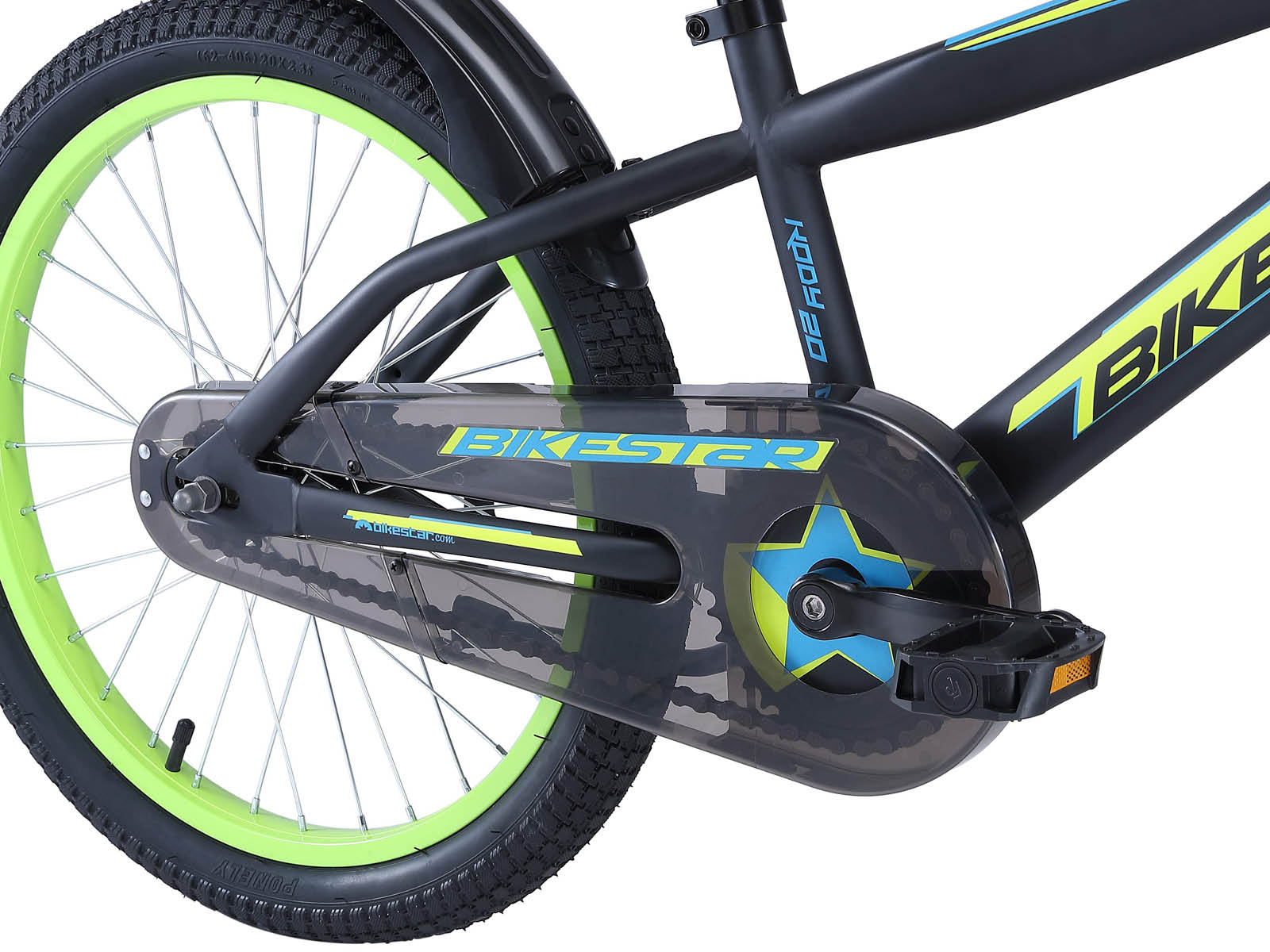 Bikestar kinderfiets Urban Jungle 20 inch zwart/groen - Afbeelding 5