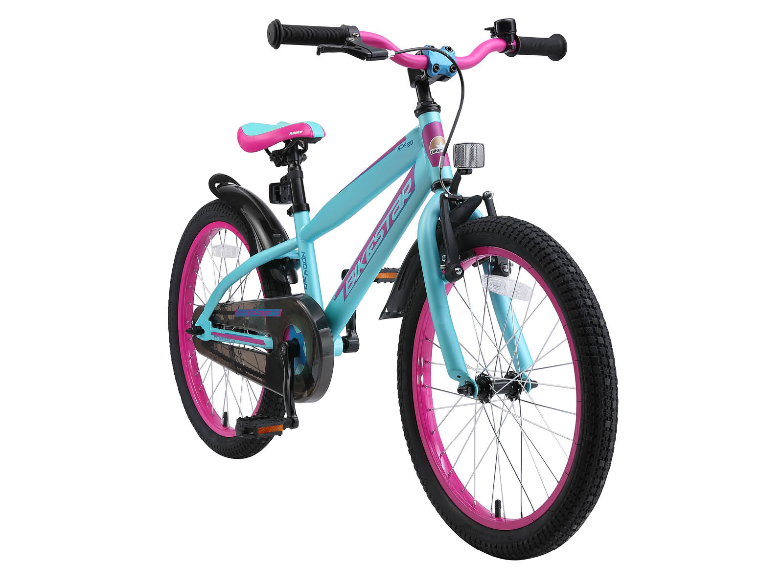Bikestar kinderfiets Urban Jungle 20 inch paars/turquoise - Afbeelding 2