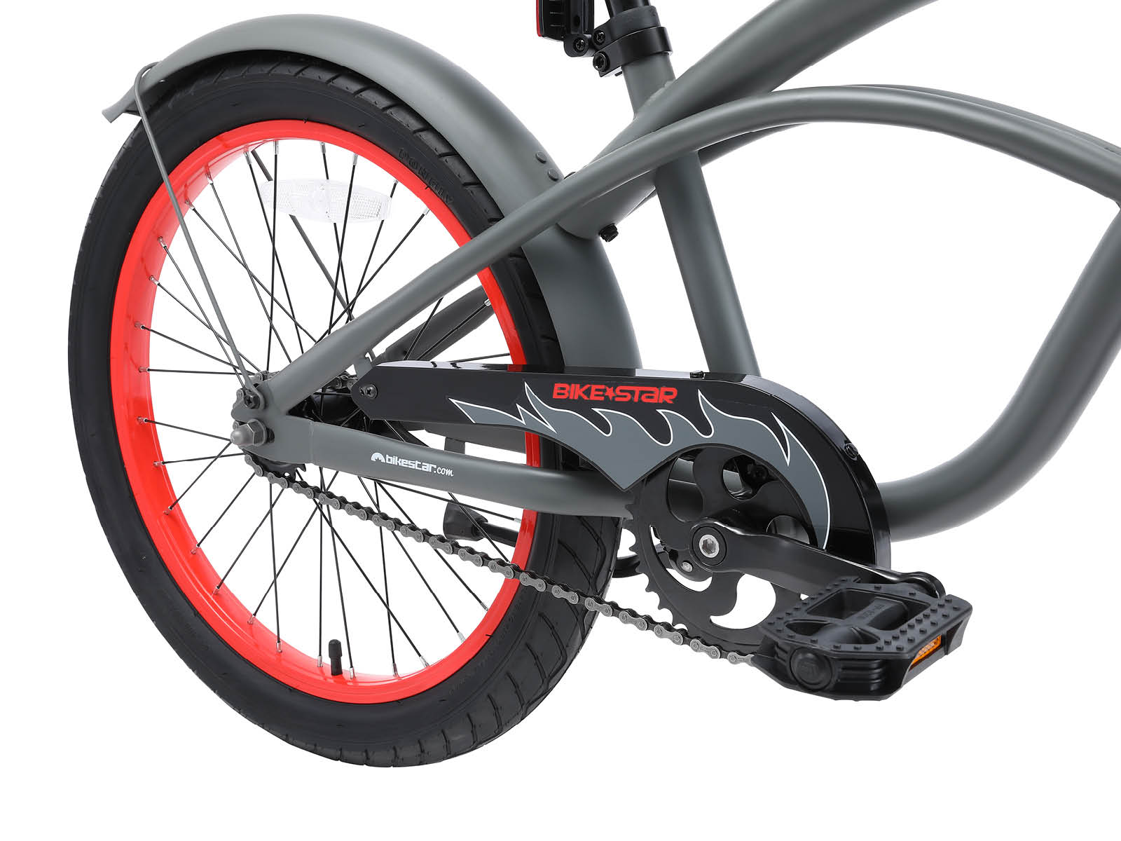 Bikestar kinderfiets Cruiser 20 inch grijs - Afbeelding 5