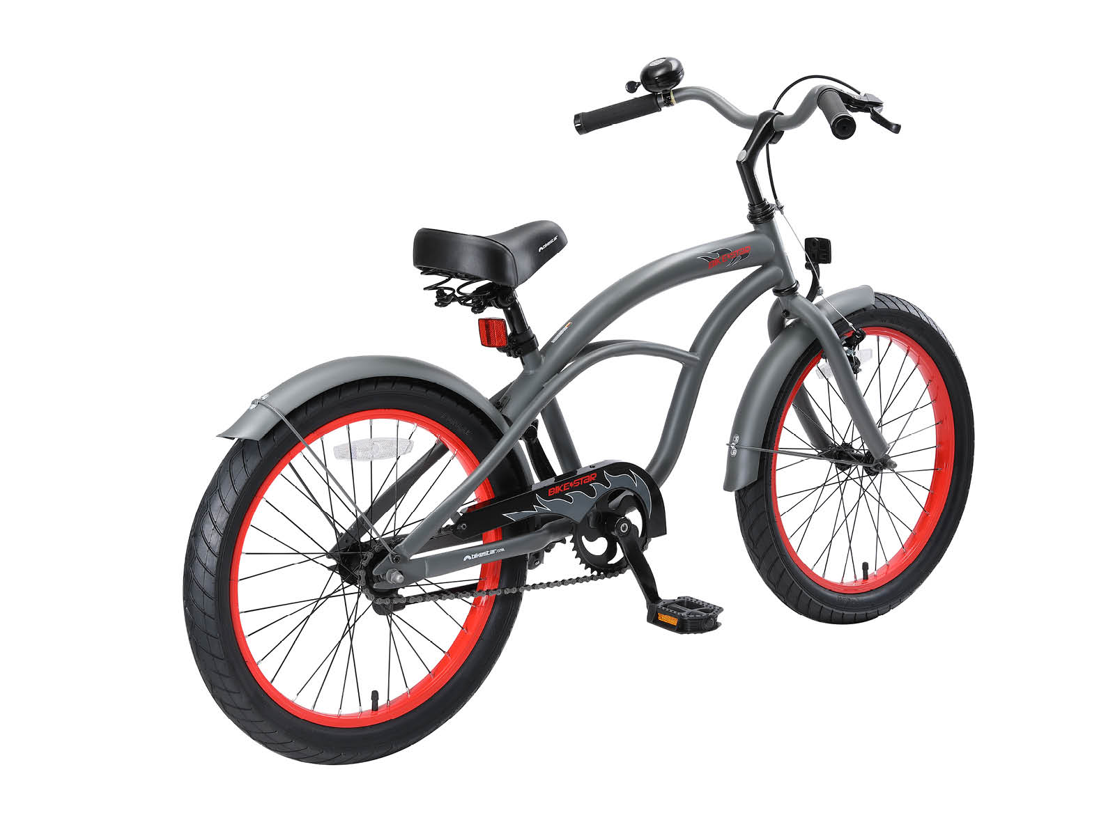 Bikestar kinderfiets Cruiser 20 inch grijs - Afbeelding 3