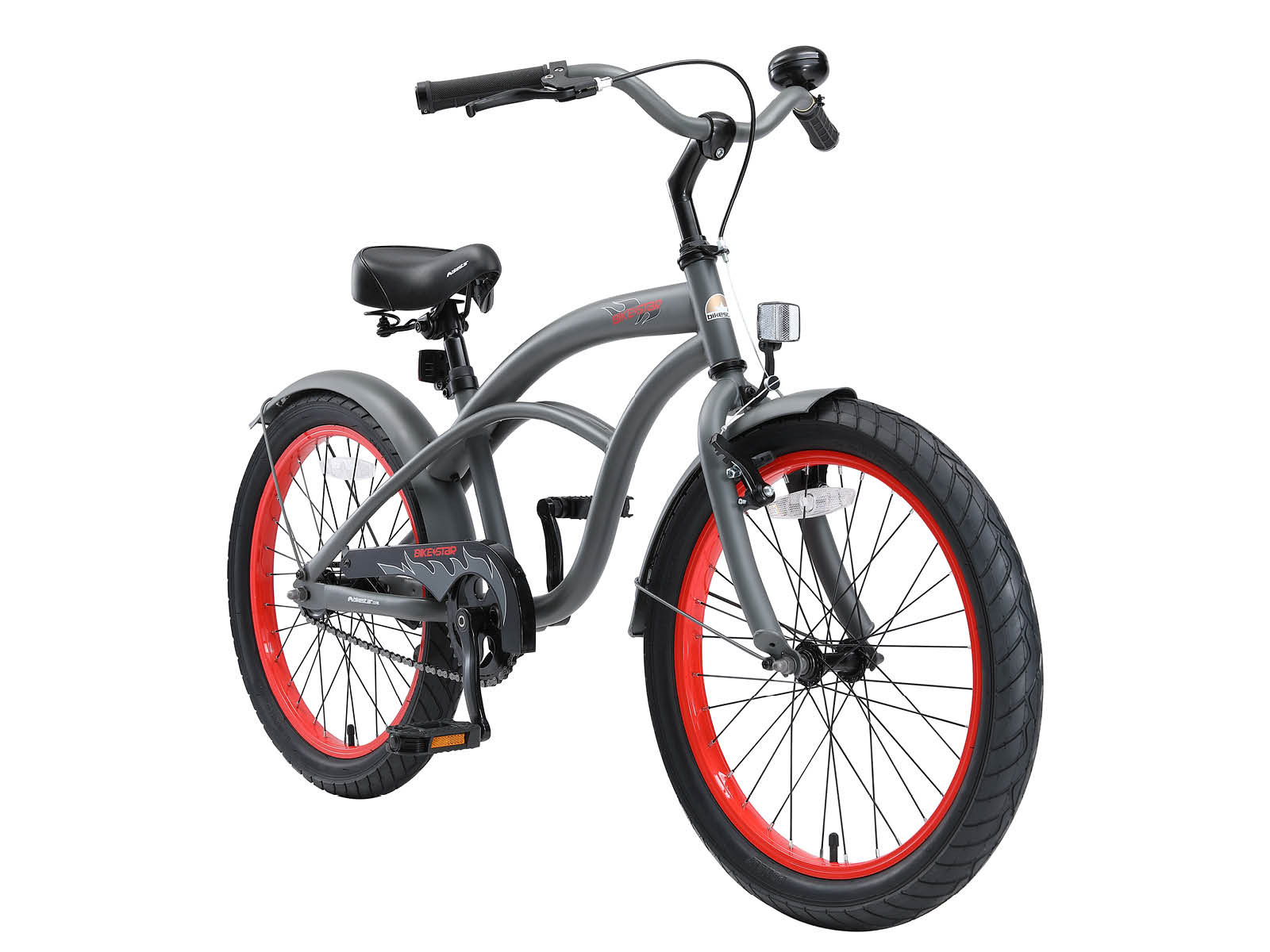 Bikestar kinderfiets Cruiser 20 inch grijs - Afbeelding 2