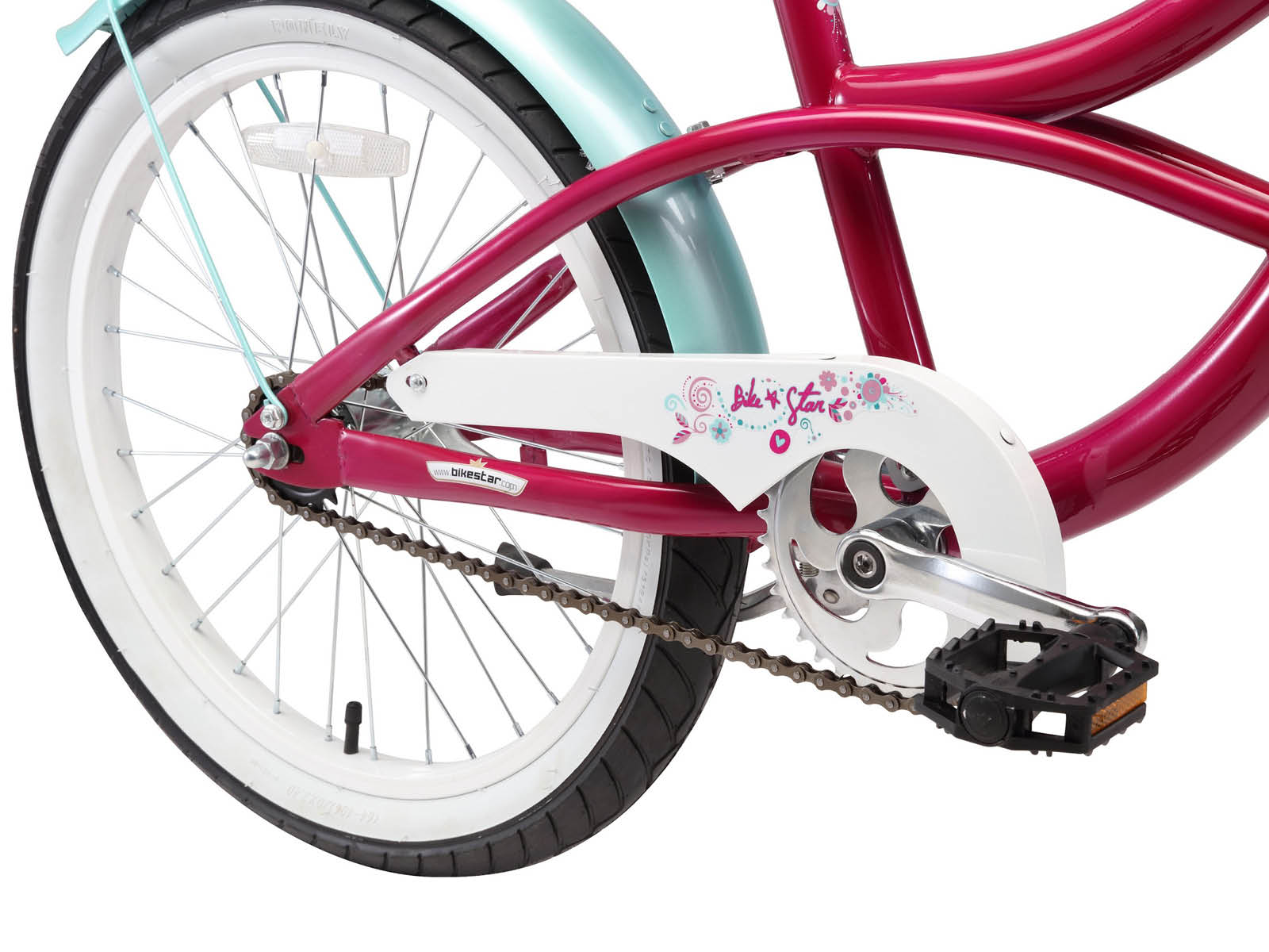 Bikestar kinderfiets Cruiser 20 inch lila - Afbeelding 5