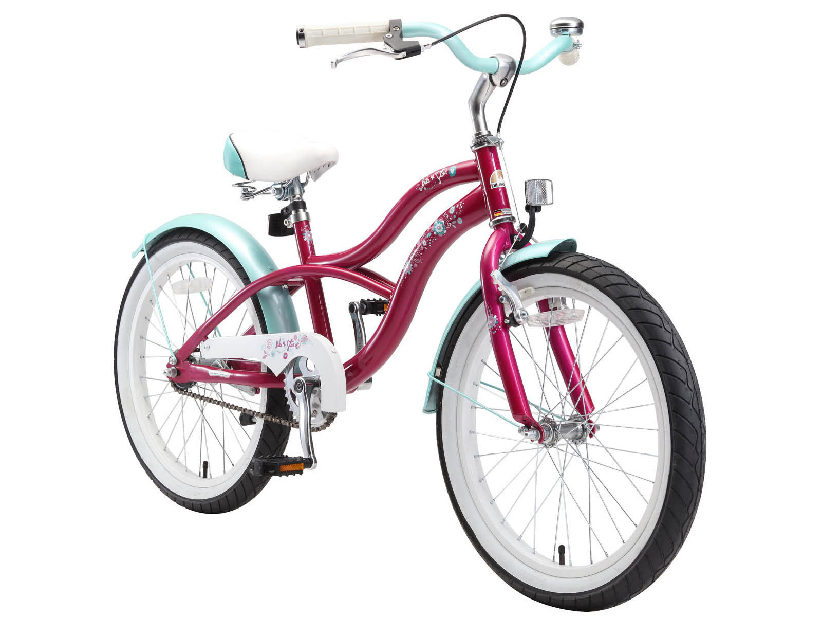 Bikestar kinderfiets Cruiser 20 inch lila - Afbeelding 2