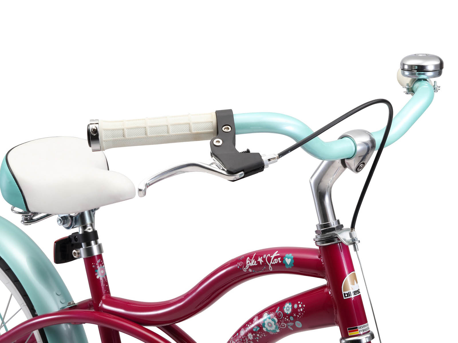 Bikestar kinderfiets Cruiser 20 inch lila - Afbeelding 4