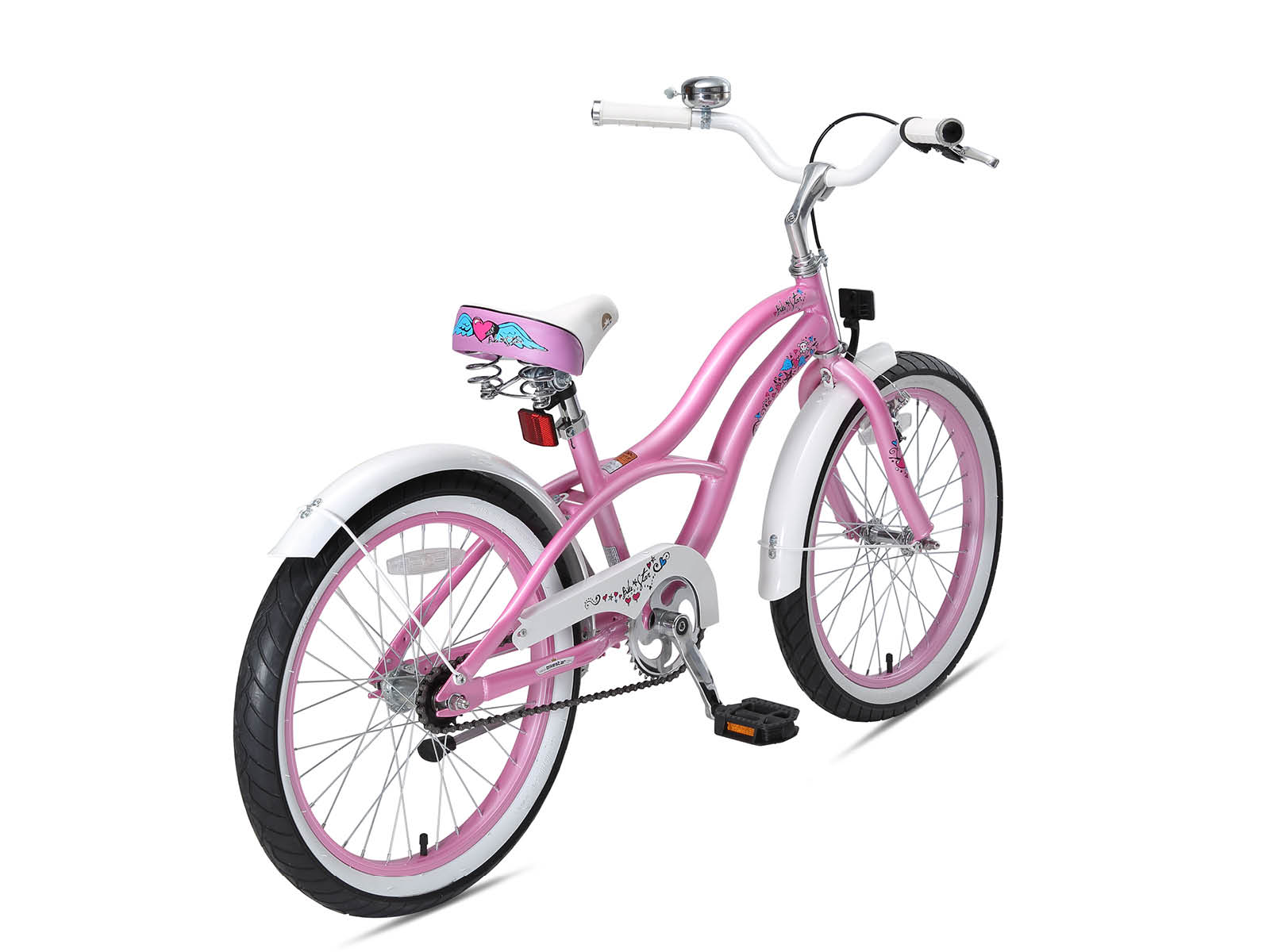 Bikestar kinderfiets Cruiser 20 inch roze - Afbeelding 3