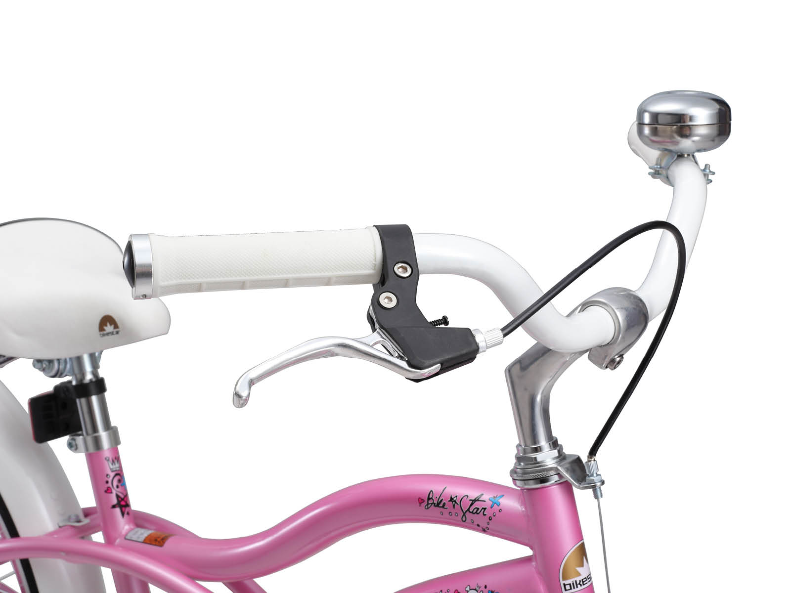 Bikestar kinderfiets Cruiser 20 inch roze - Afbeelding 4