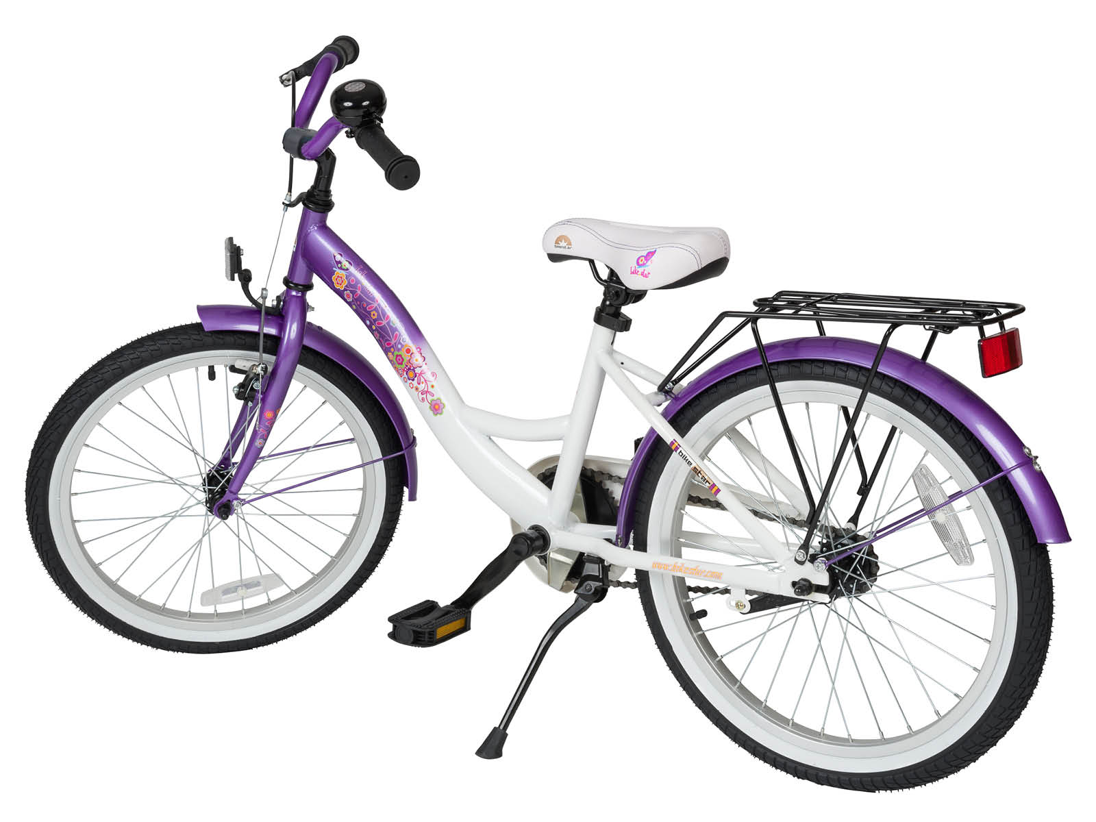 Bikestar kinderfiets Classic 20 inch lila/wit - Afbeelding 3