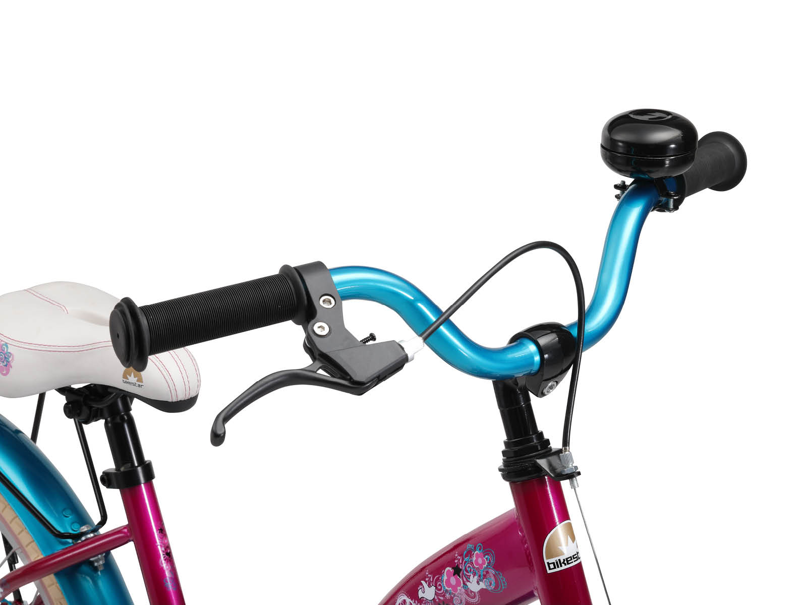 Bikestar kinderfiets Classic 20 inch paars/turquoise - Afbeelding 4