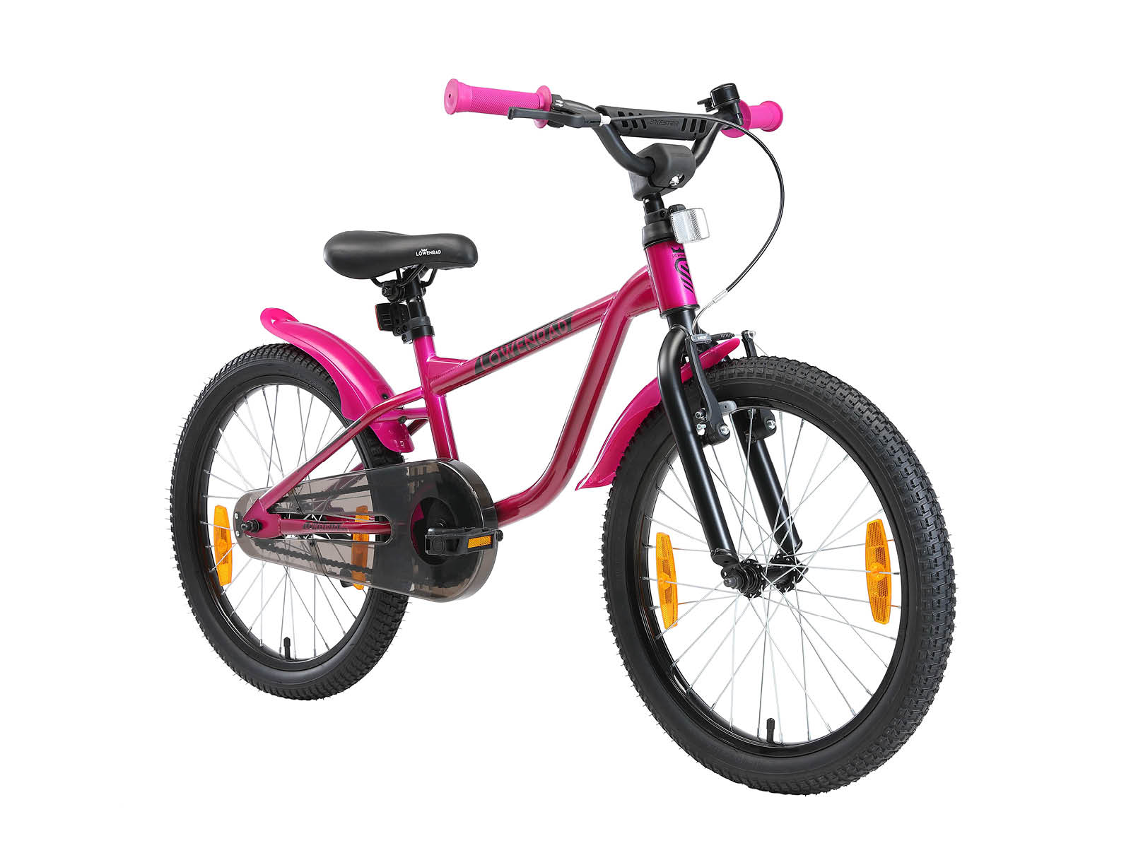 Löwenrad kinderfiets 20 inch wielen donkerroze - Afbeelding 2